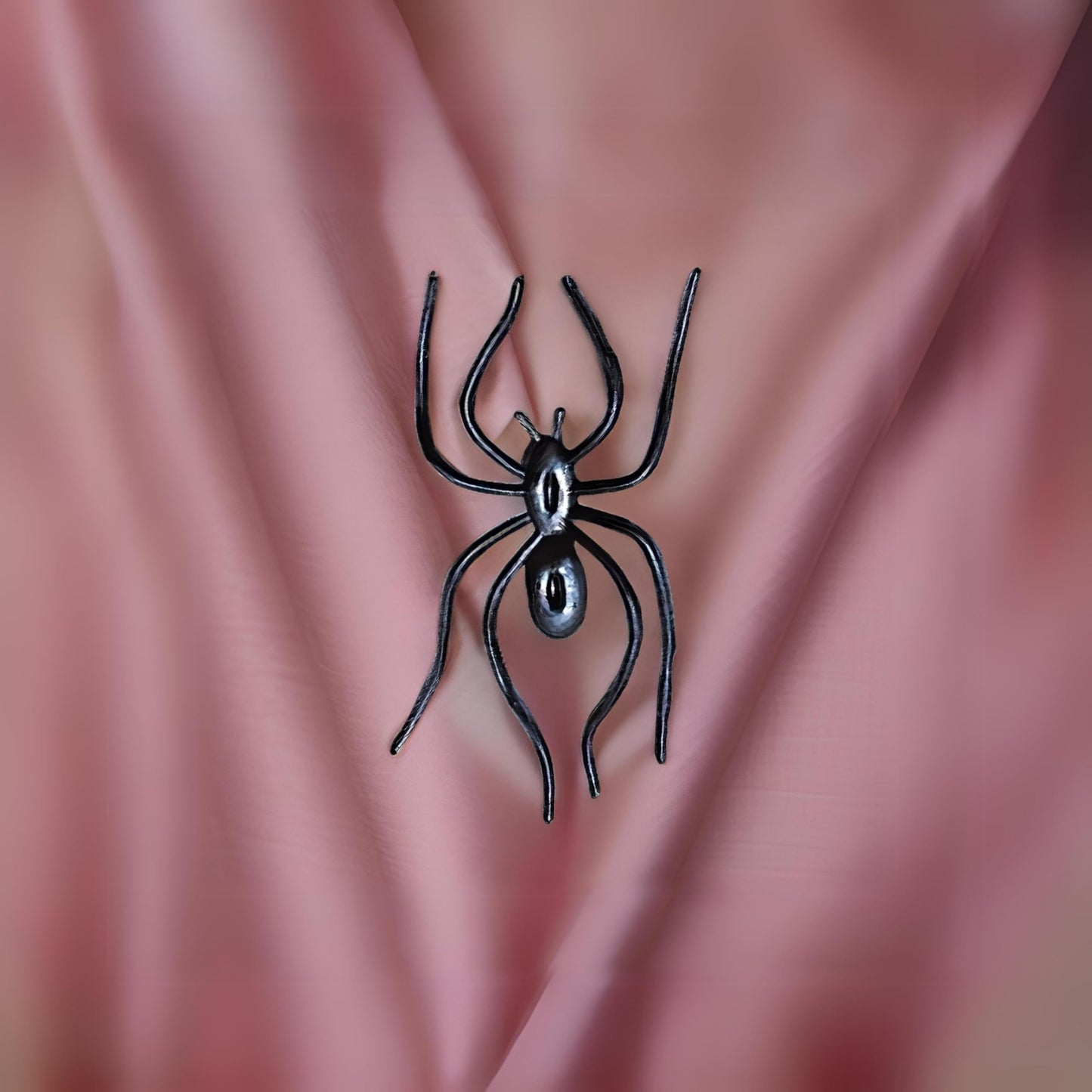 Clip On Realistic Black Plastic Spiders - 1.75" x 1" (Pack of 24) - Perfect for Party Decor & Halloween Pranks, Creepy Crawly Fun