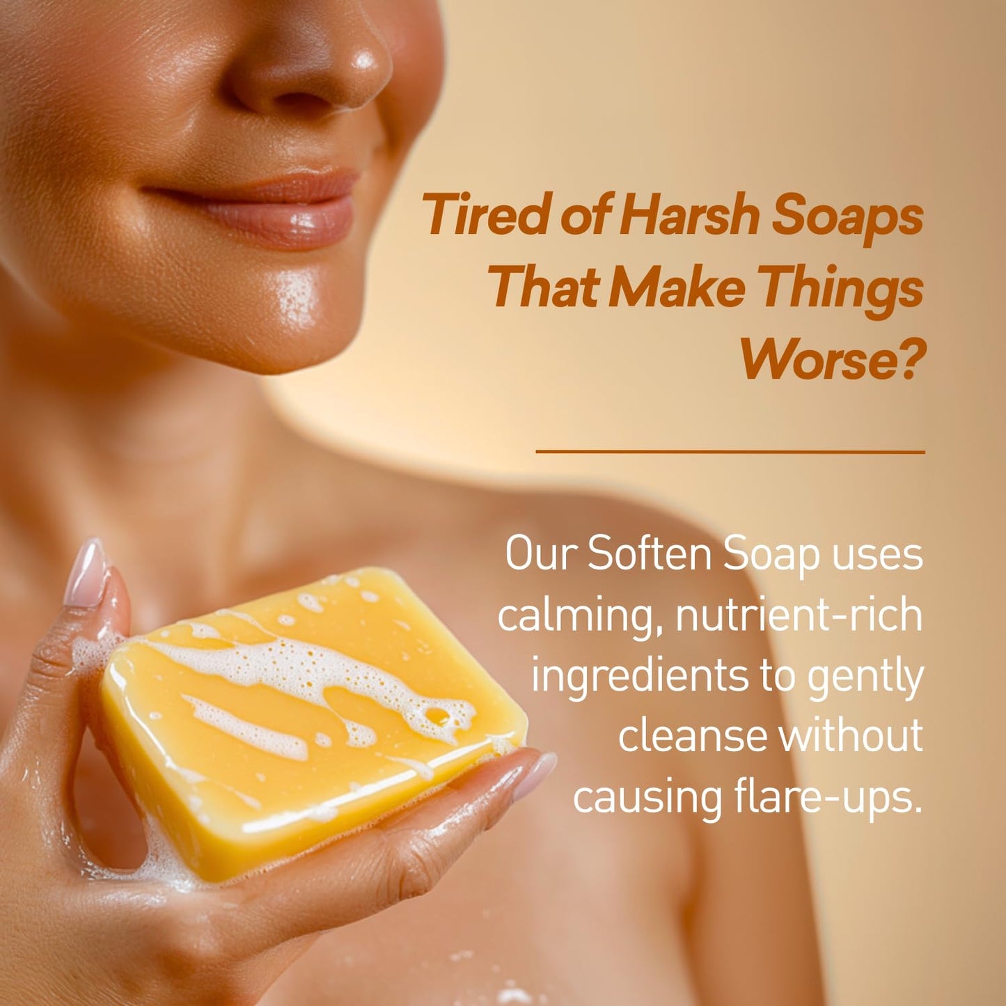 Just Nutritive Psoriasis Soften Skin Soap | Calms Psoriasis, Eczema, & Dry Itchy Skin | Natural Psoriasis Treatment for Men and Woman | Soap to Combat Beauty & Personal Care Just Nutritive