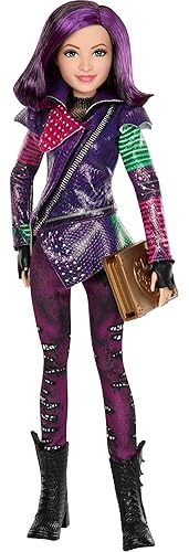 Mattel Descendants Mal Isle of The Lost Tenth Anniversary Fashion Doll with Removable Outfit, Accessory & Bendable Joints, Inspired by The Movies