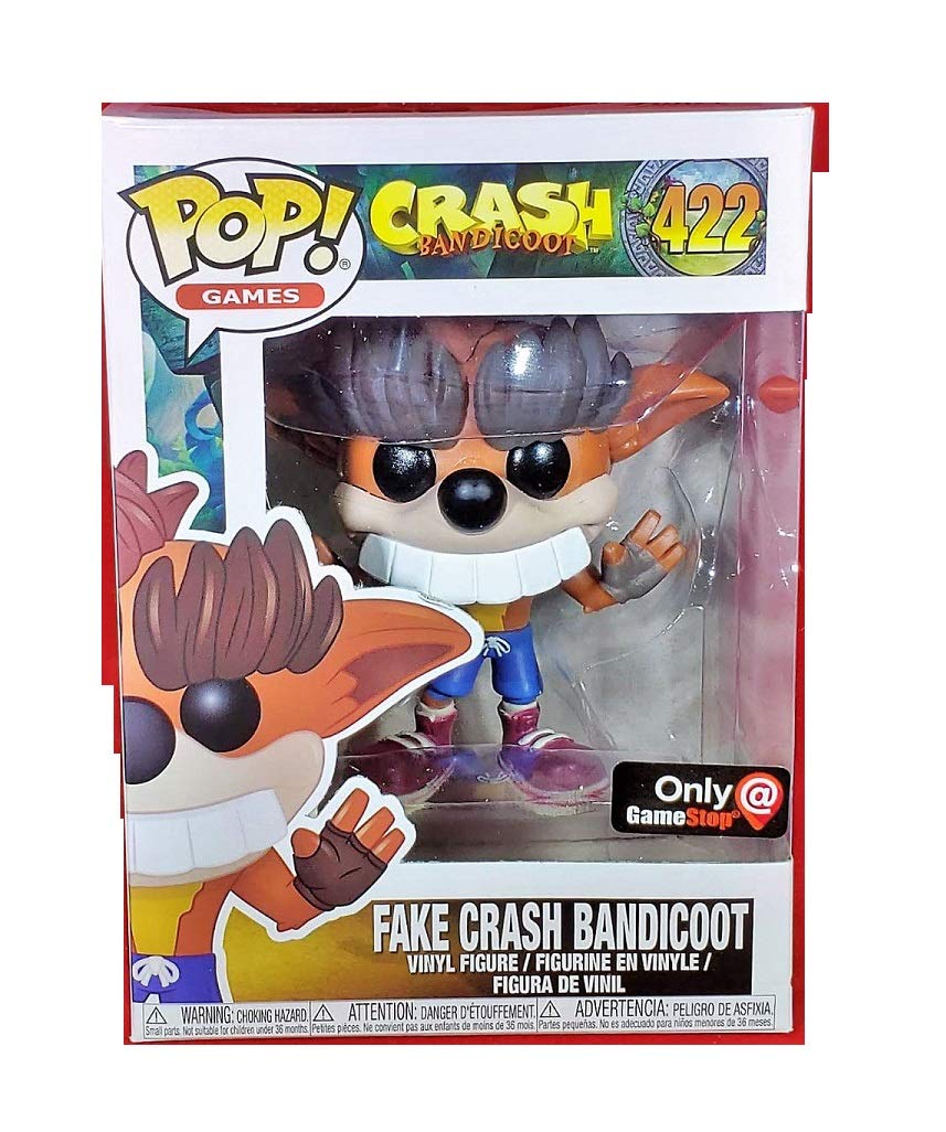 Funko Pop! Fake Teeth Crash Bandicoot 422 Exclusive Figure
