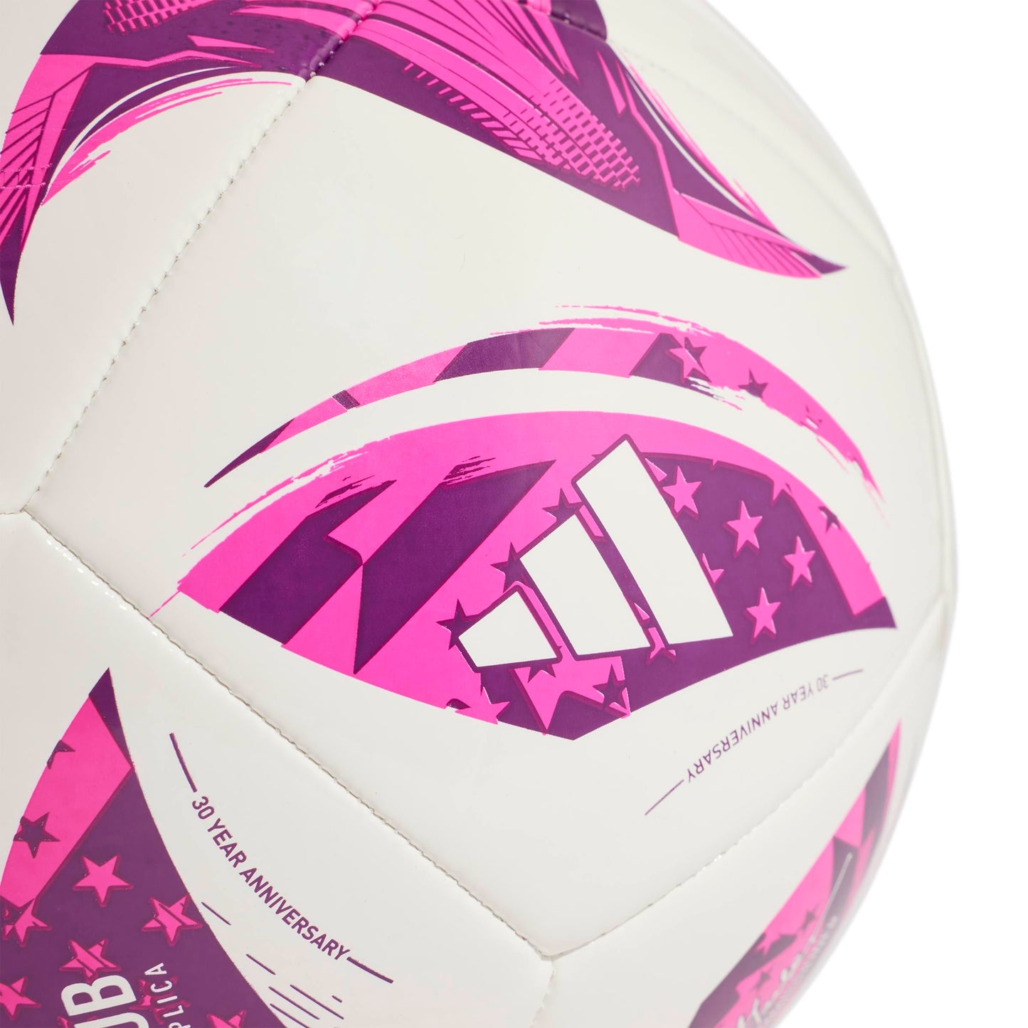 Adidas Unisex-Adult MLS Club Soccer Ball, White/Purple Burst/Glory Purple, 4