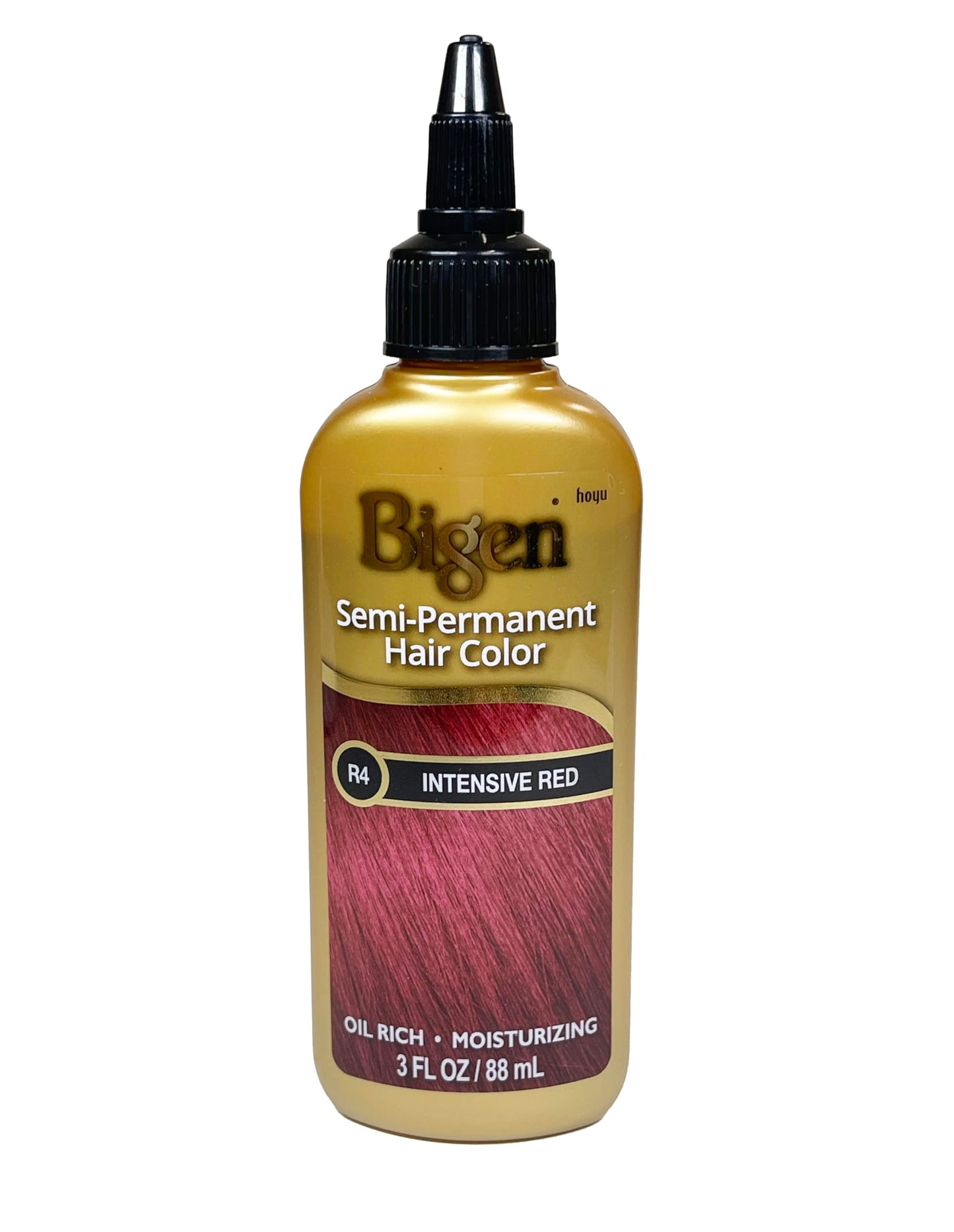 Bigen Semi-Permanent Haircolor #R4 Intensive Red 3 Ounce (88ml) (2 Pack)