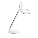Daylight Company Halo Go Magnifier Lamp, Rechargeable USB, Portable, Lightweight, Desk Lamp Reading, Hobbies, Sewing, Crafts, Nail Salon, Handcrafts