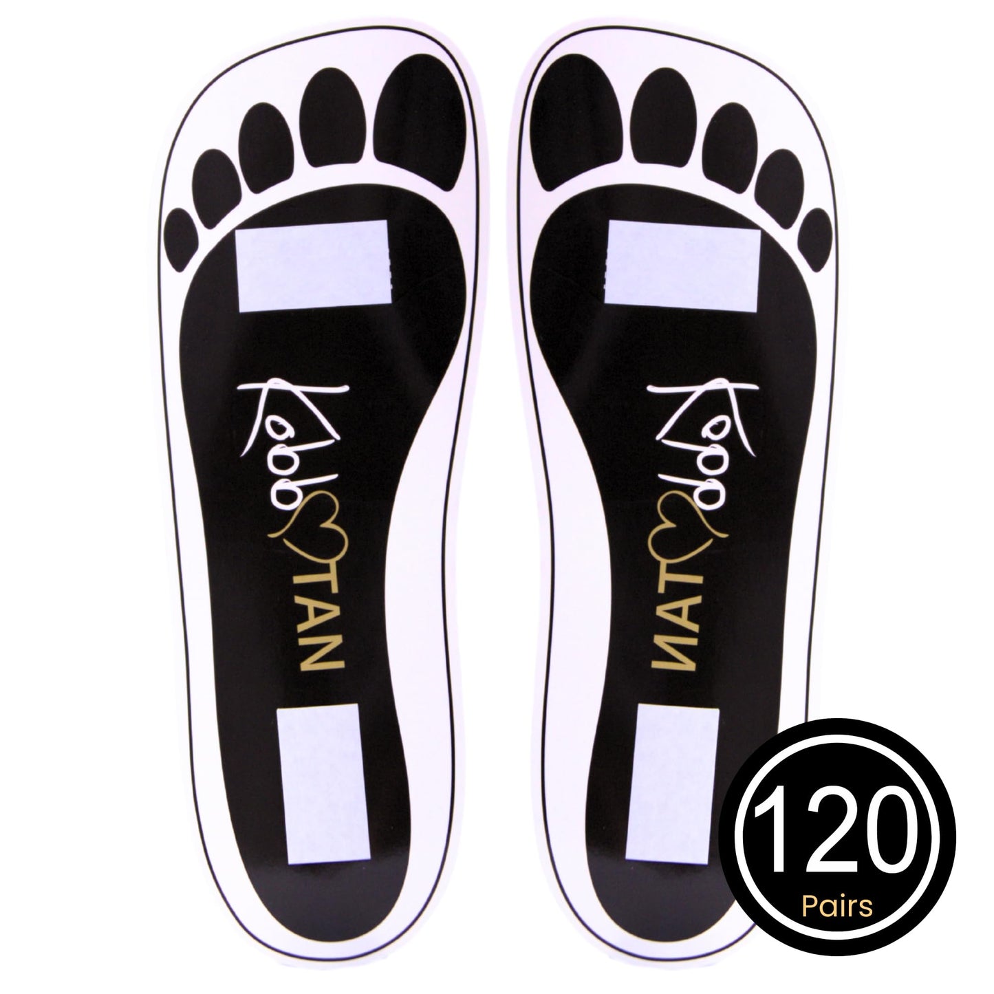 120 Pairs(240feets)Spray Tan Feet Pads Disposable & Economic Black Feet pads for Spray tanning,Use in Tanning booth,Sunless Tanning at Home or Beauty