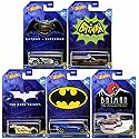 Hot Wheels Batman 2022 Batmobile Complete Set of 5 Diecast Vehicles Bundle