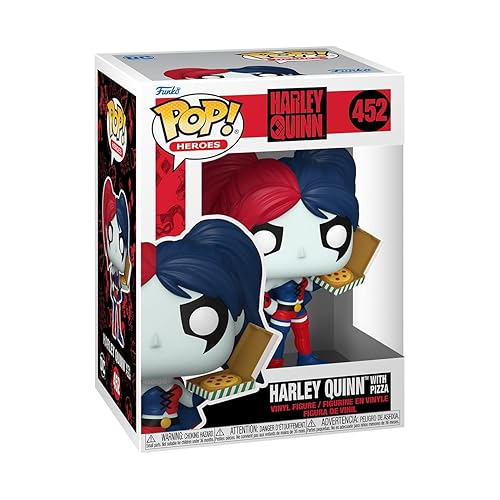 Funko POP! Heroes: DC - Harley Quinn with Pizza - DC Comics - Collectable Vinyl Figure - Gift Idea - Official Merchandise - for Kids & Adults - Comic…