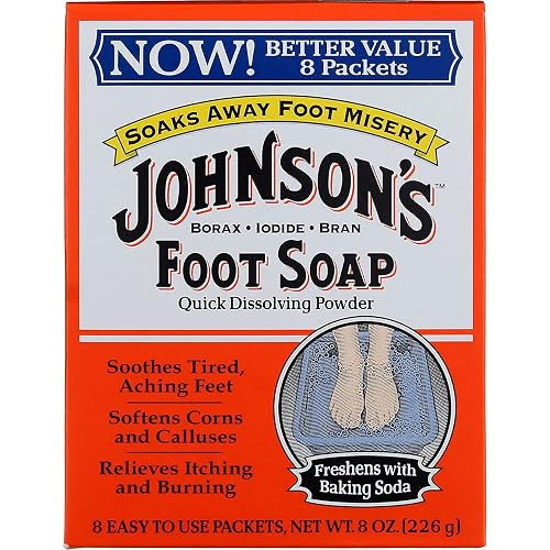 Johnsons Foot Soap Powder, 8 Packets-set 2 Beauty & Personal Care Johnson's Foot