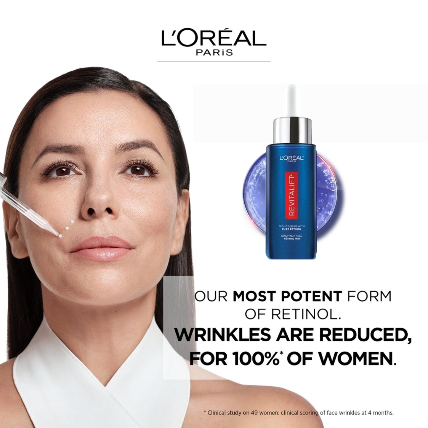 'L'Oreal Paris Revitalift Triple Power LZR Retinol Night Serum For Face, With 0.3% Pure Retinol, Moisturizes Skin and Eliminates Deep Wrinkles