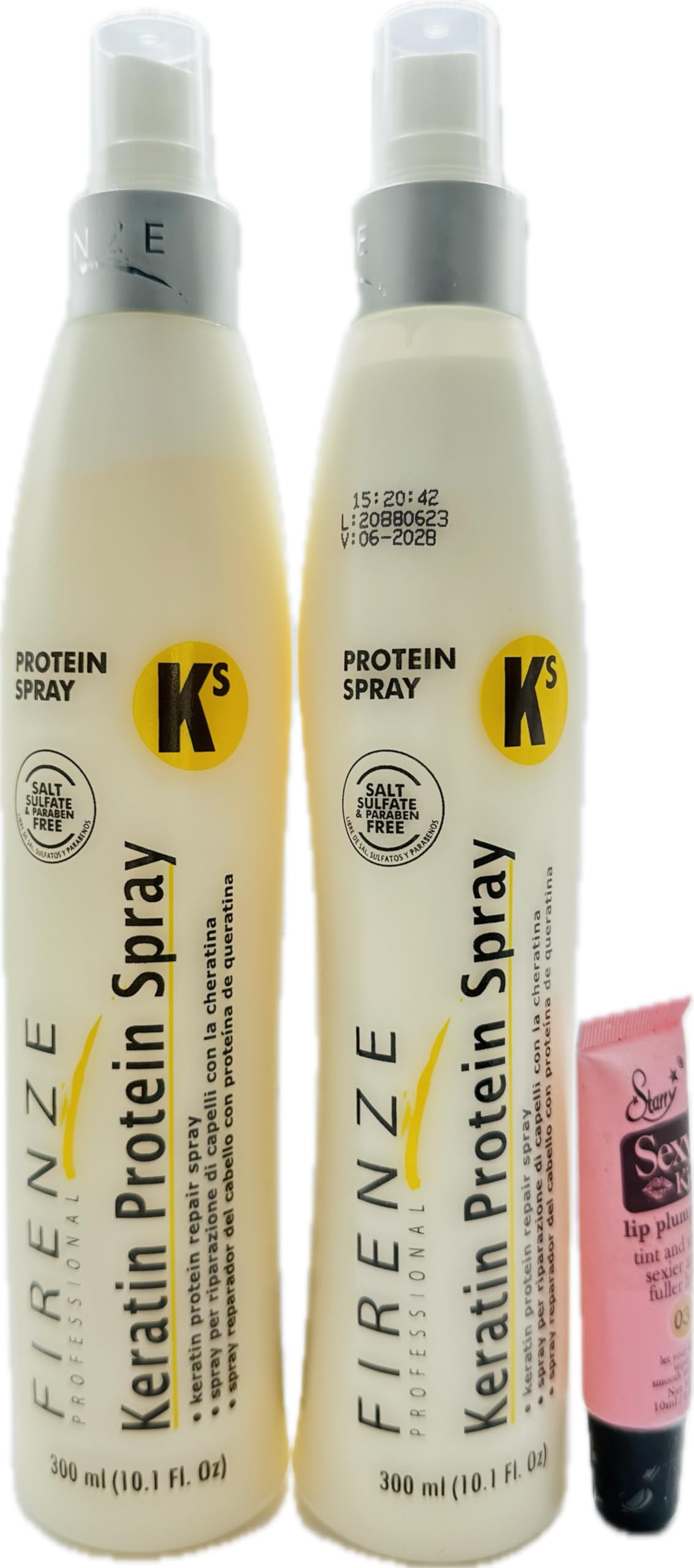 Firenze Professional Keratin KS Protein Repair Spray 300ml/10.1fl Oz Pack of 2