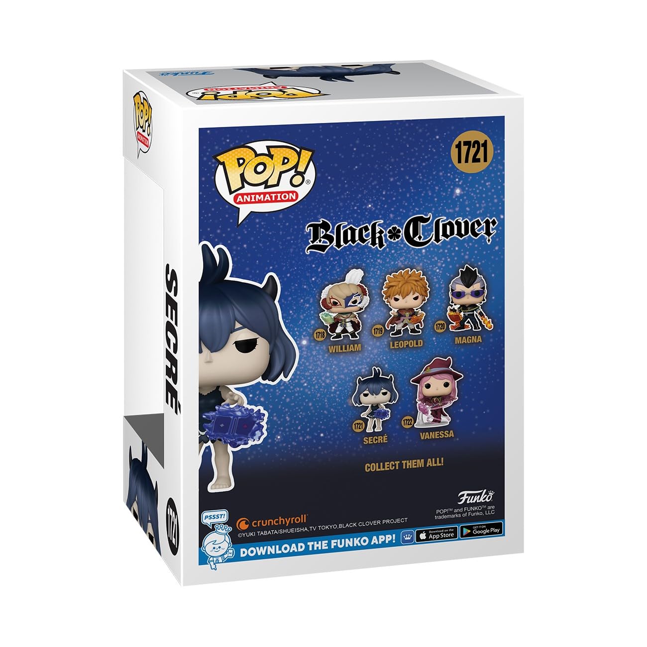 Funko POP! Animation: Black Clover - Secre - Secré - 1/6 Odds for Rare Chase Variant - Collectable Vinyl Figure - Gift Idea - Official Merchandise…