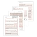 Lash Extension Eyelash Consent, Intake, Aftercare forms with Mapping | 100 Pack | 25 of each Consent, Intake, Aftercare, and Mapping Forms for Lash