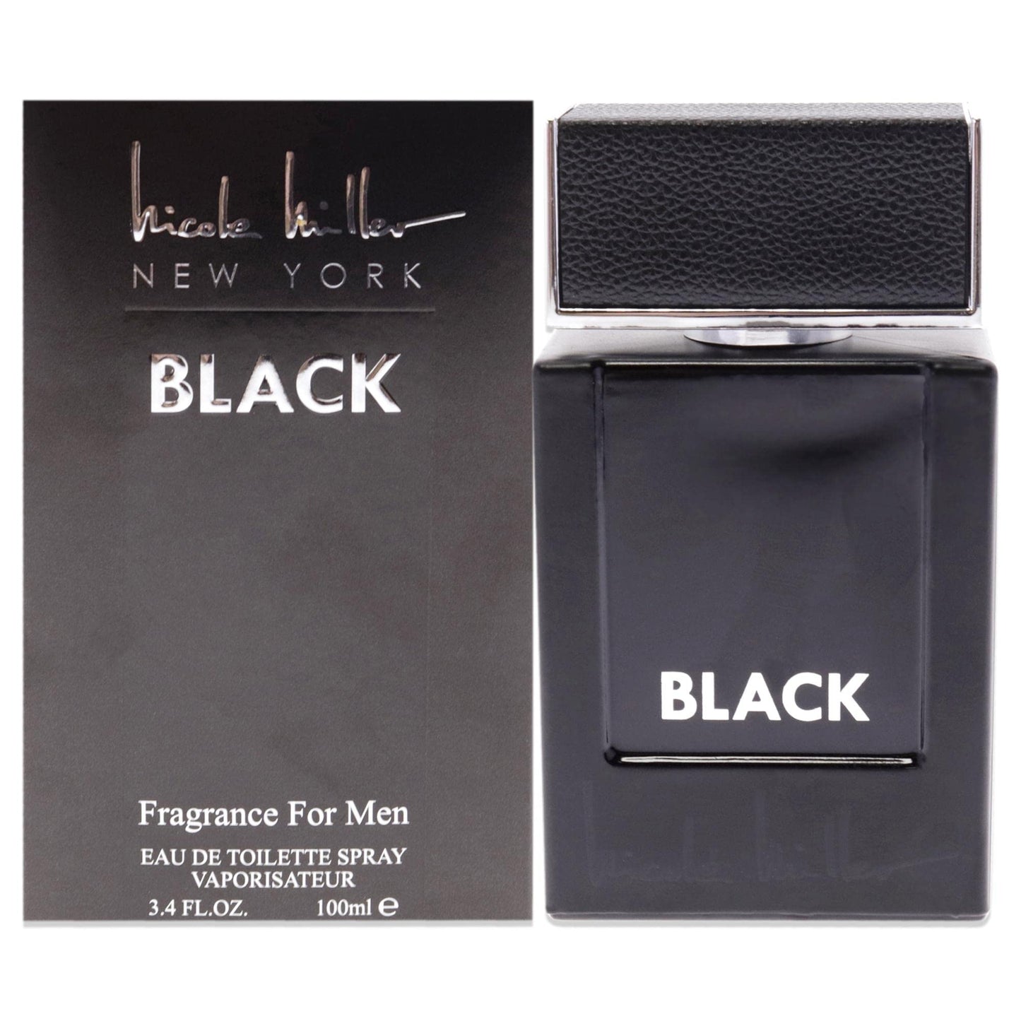 Nicole Miller Black Mens Eau De Toilette Spray 3.4 Oz