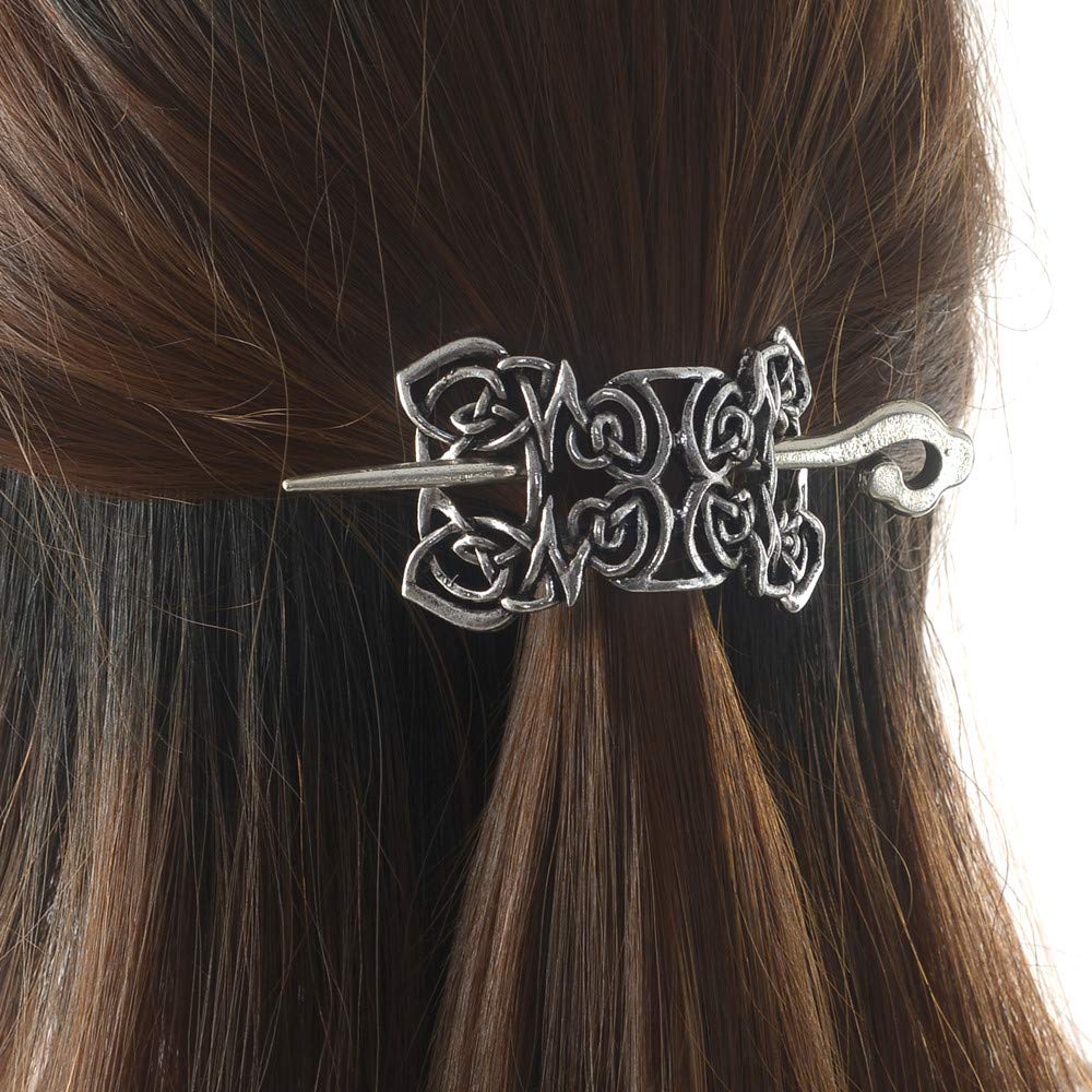 Viking Celtic Hair Sticks Hairpin-Viking Hair Clip Sticks for Long Hair Stick Slide Irish Hair Accessories