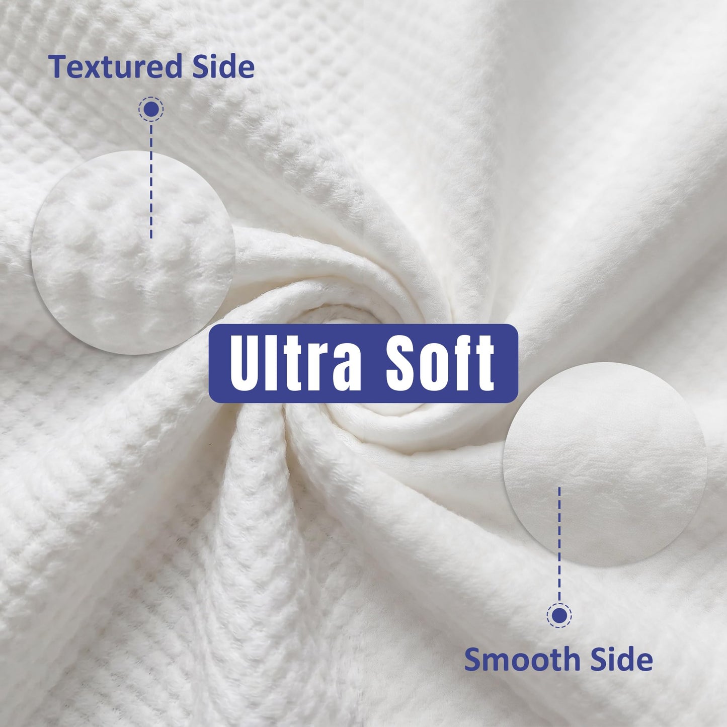 Ourmed Life Face Towels, Disposable Biodegradable Clean Facial Towels for Sensitive Skin, Lint- free Face Cloths for Makeup Remover, Skincare Beauty and Personal Care ourmed life