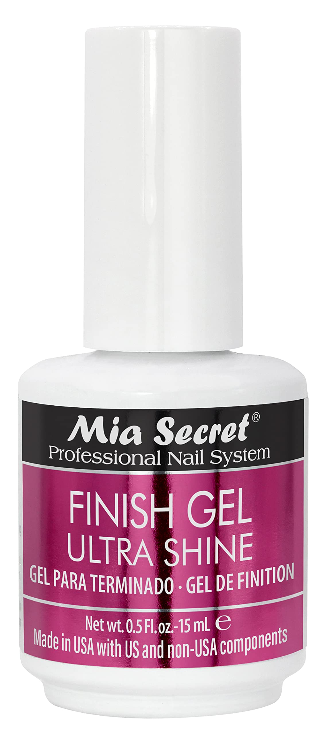 Mia Secret UV Finish Gel, Ultra Shine, No Color, 0.5 Ounce Beauty & Personal Care Mia Secret