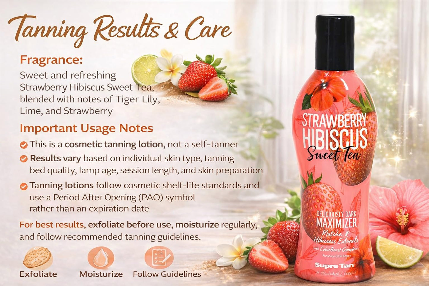 Strawberry Hibiscus Sweet Tea Dark Maximizer 8oz