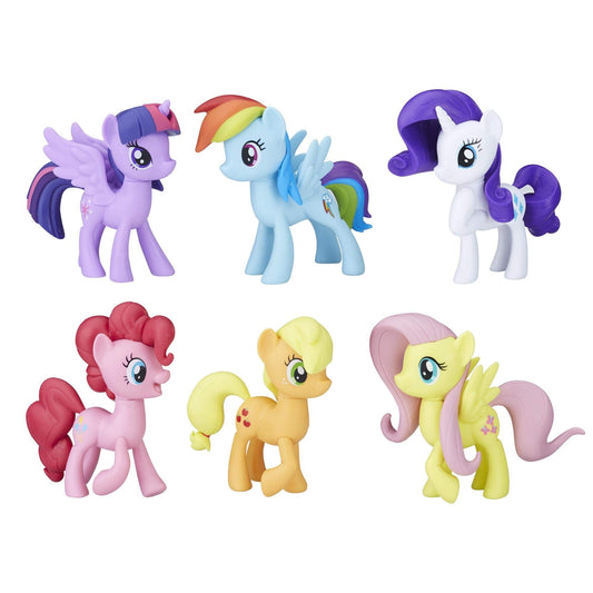 My Little Pony Friendship is Magic Meet the Mane 6 Collection – 6 Pony Figures Including Twilight Sparkle, Kids Ages 3+, Amazon Exclusive