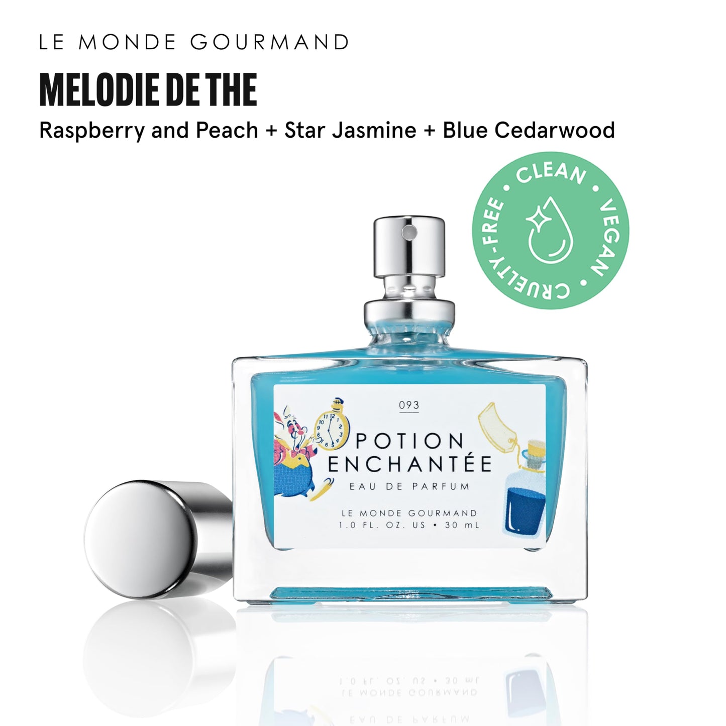 Le Monde Gourmand Disney Alice in Wonderland Potion Enchantée Eau de Parfum, Raspberry & Peach Fruity Perfume Spray, Women’s Fragrance Gift, 1 fl oz Beauty & Personal Care Le Monde Gourmand