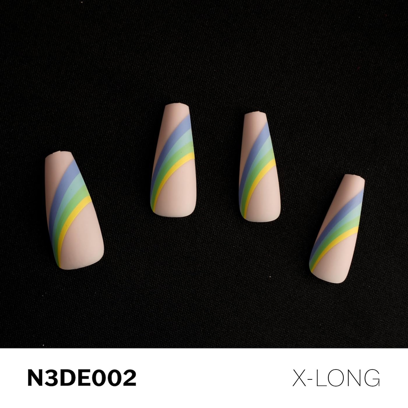EBIN NEW YORK EMPIRE DREAMS N3DE002 | Press-On Nail Set in Long Coffin Style, Salon Acrylic Finish, Includes Prep Pad, Mini Nail File & Nail Glue Beauty & Personal Care EBIN NEW YORK