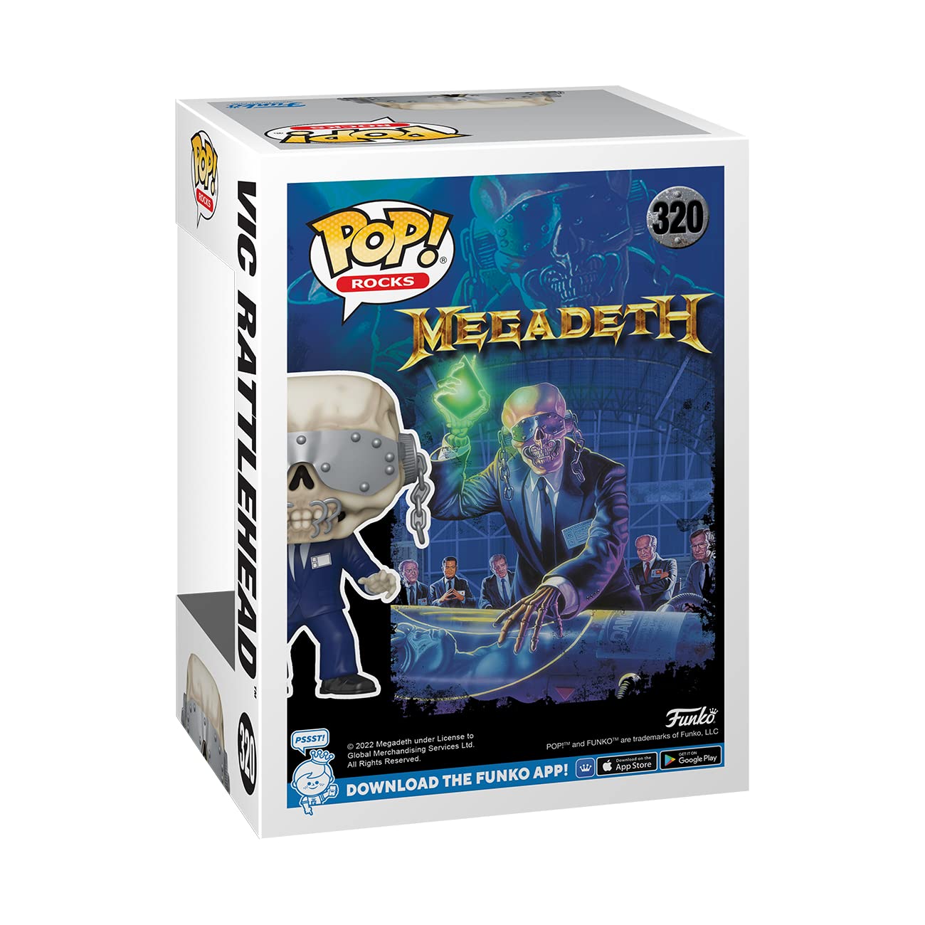 Funko POP! Rocks: Megadeath - Vic Rattlehead - Collectable Vinyl Figure - Gift Idea - Official Merchandise - for Kids & Adults - Music Fans - Model…