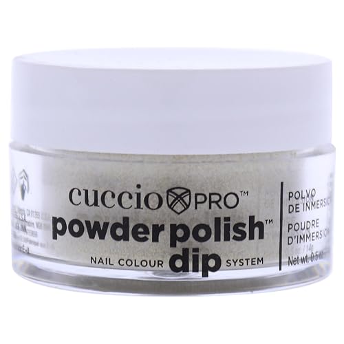 Pro Powder Polish Nail Colour Dip System - Rich Gold Glitter by Cuccio Colour for Women - 0.5 oz Nail Powder Beauty & Personal Care Cuccio