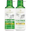 Tea Tree Oil and Mint Shampoo and Conditioner Set - Sulfate and Paraben Free Formula for Women and Men - Enriched with Peppermint to Help