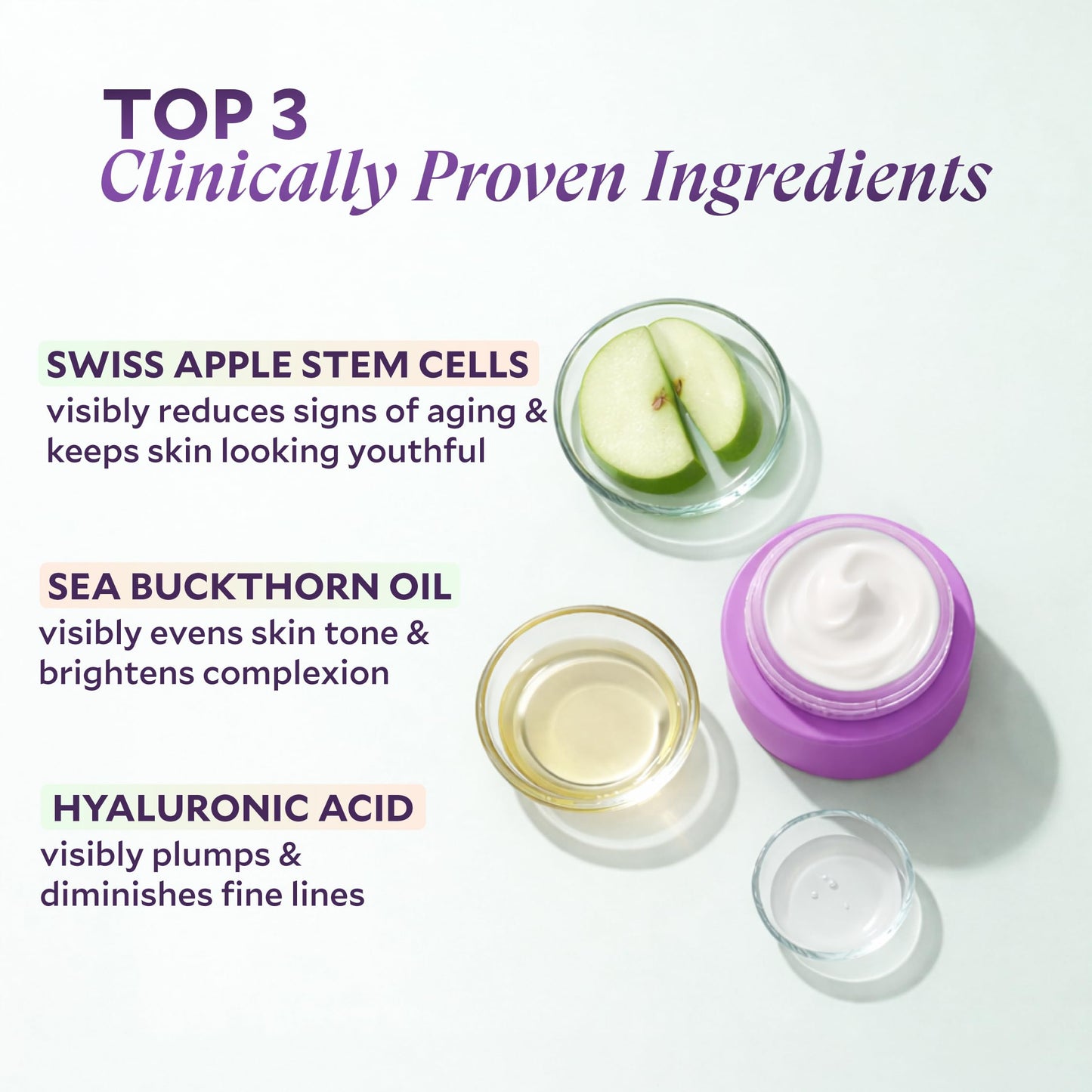FIÈRA 24-Hour Rejuvenating Face Cream with Apple Stem Cells - Anti-Aging Moisturizer for Mature Skin, Day & Night Hydration, Improves Skin Tone