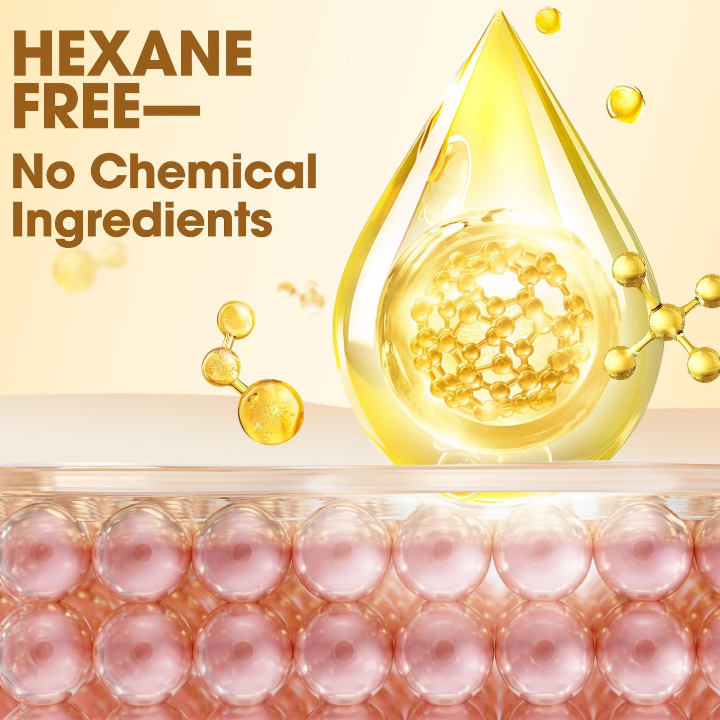 YEXIAOBOY USDA Certified Organic Golden Castor Oil (4Oz), Pure Cold-Pressed Hexane Free Organic Castor Oil Unrefined for Face, Hair Treatment