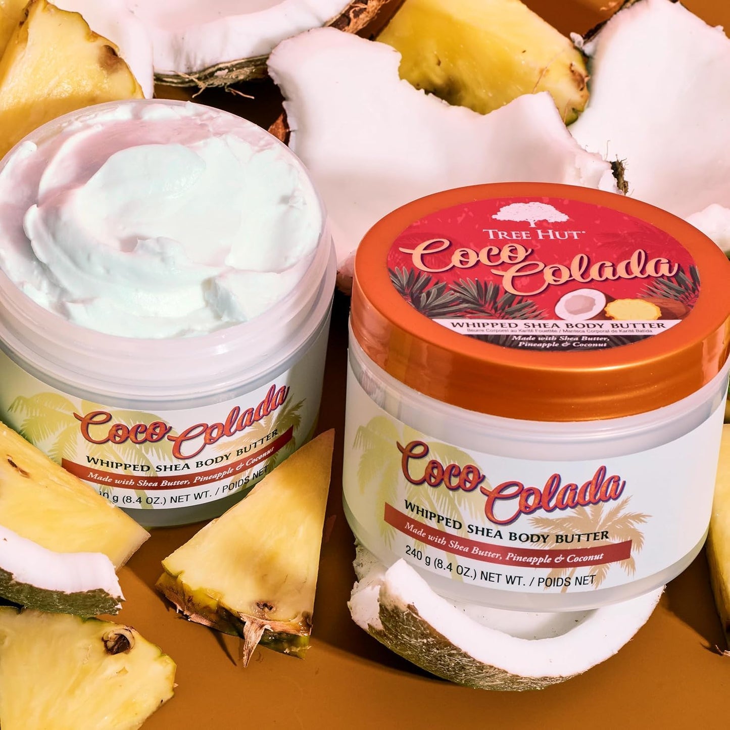 Tree Hut Coco Colada Whipped Shea Body Butter, Hydrating & Nourishing Body Lotion with Natural Oils, Moisturizer for Soft & Smooth Skin, 8.4 Oz