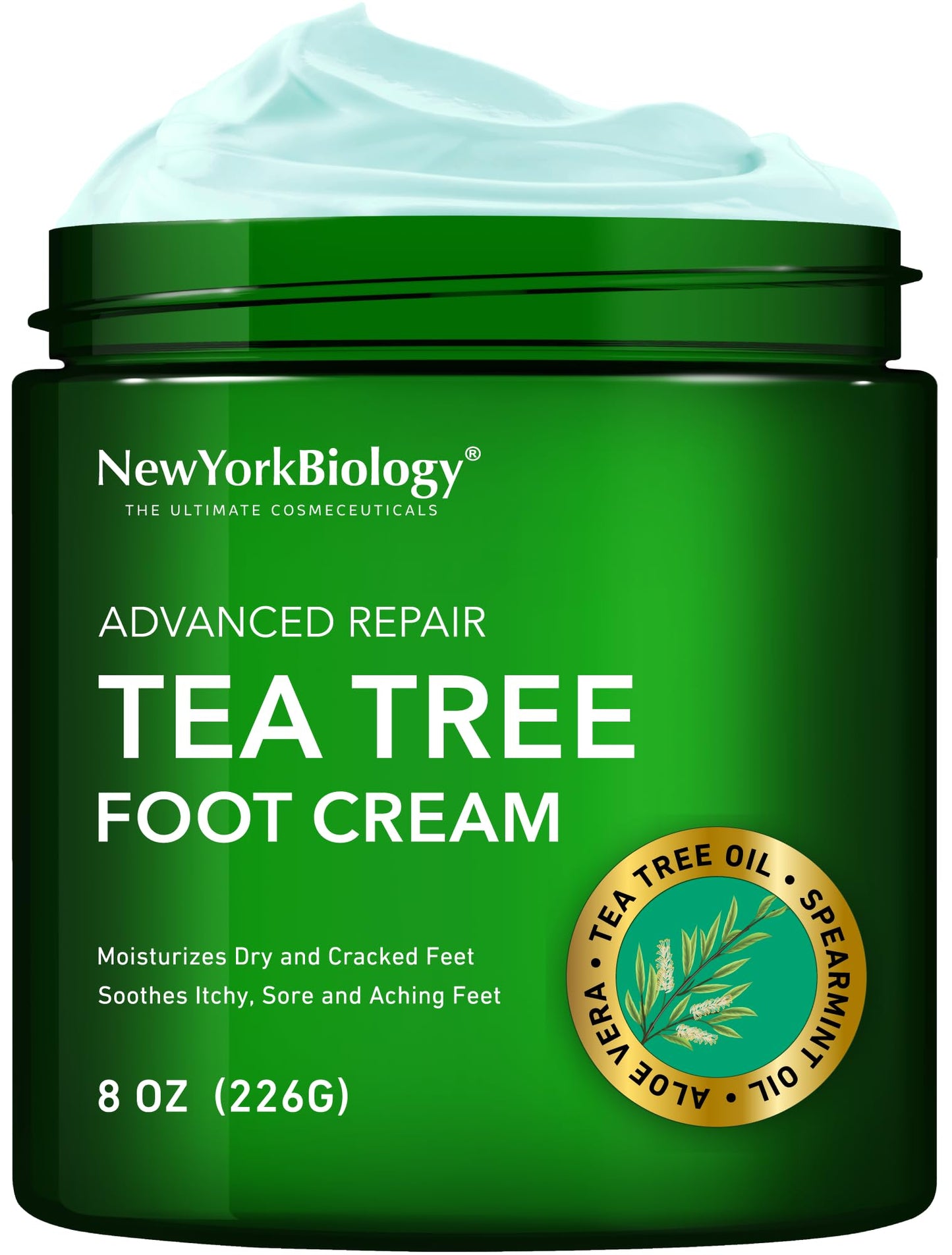 New York Biology 42% Urea Cream with 2% Salicylic Acid - Moisturizing Urea Foot Cream for Dry Heels, Rough Feet and Dead Skin - 5.3 oz Beauty and Personal Care NEW YORK BIOLOGY THE ULTIMATE COSMECEUTICALS Default Title