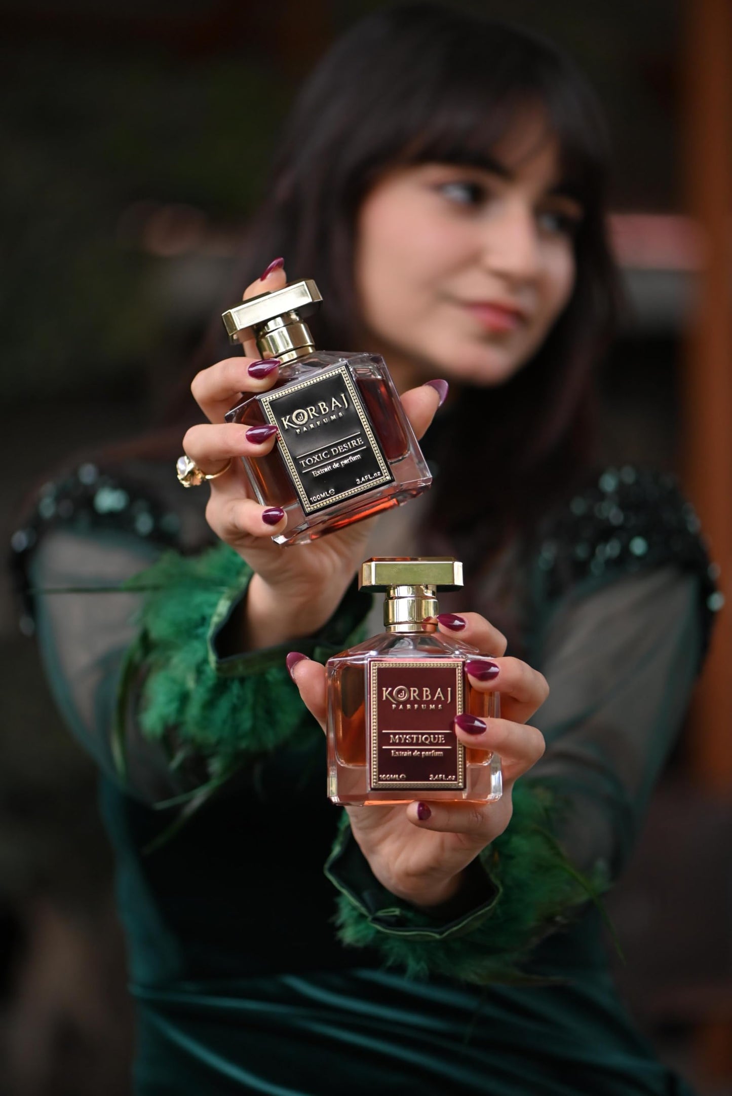 KORBAJ PARFUMS Toxic Desire - Arabian Perfume for Women and Men, EDP Mens Cologne with Cognac Oil, Oak Absolute, Cinnamon Essence, Tonka Bean