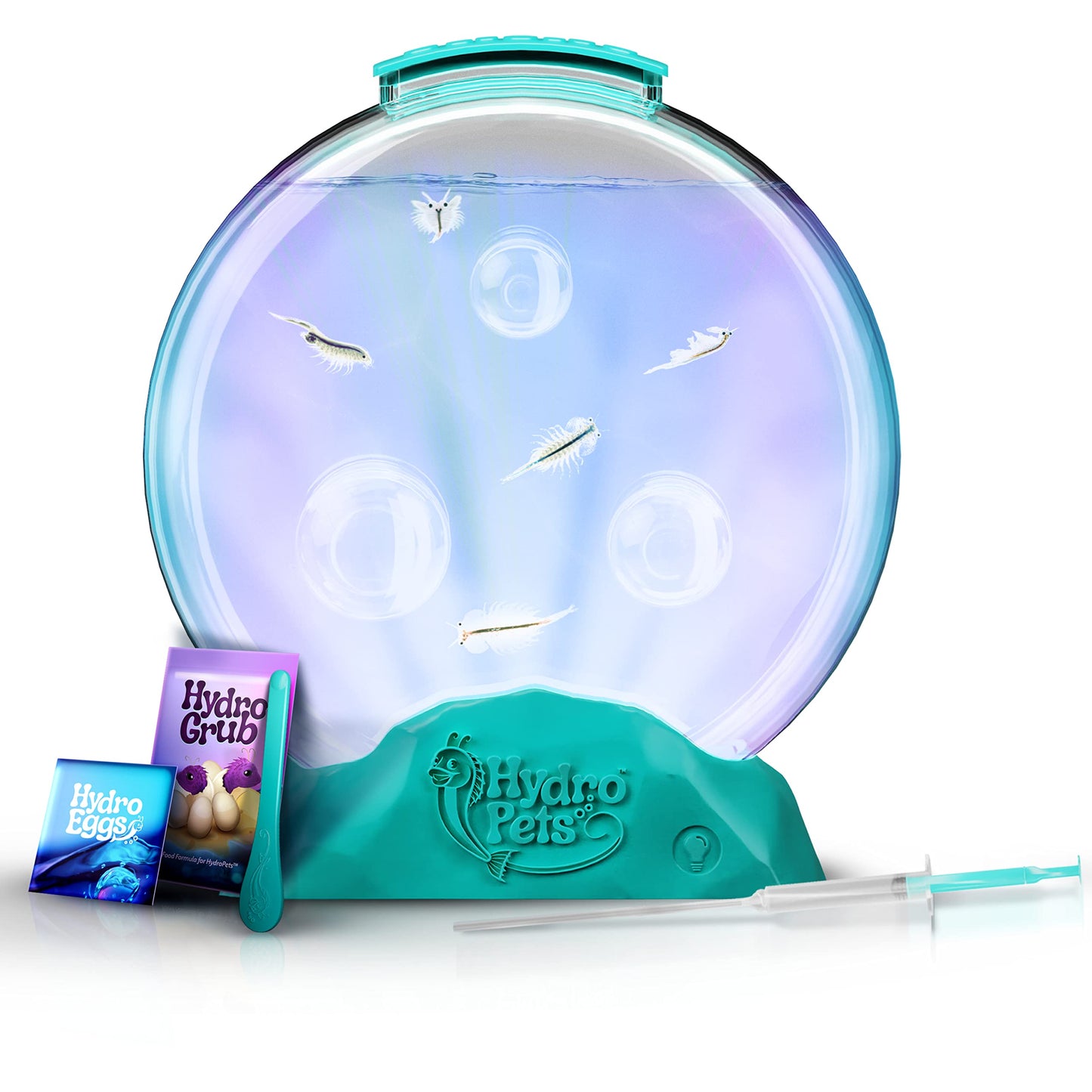 HydroPets Live Sea Pets Habitat Kit – Light-Up Tank STEM Science Toy for Kids Ages 6–12+, Educational Hatch & Grow Aquatic Kit