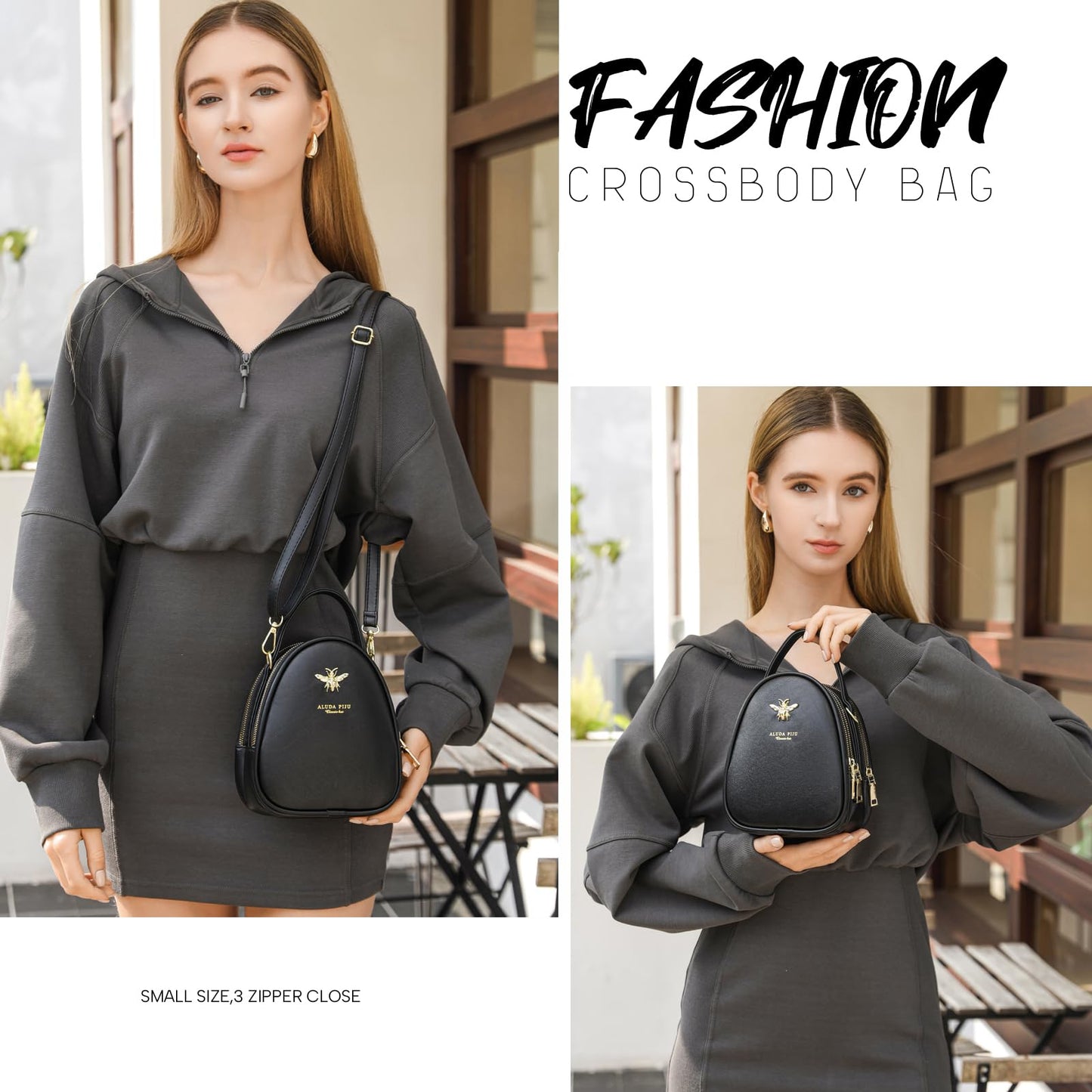 Small Crossbody Bags Shoulder Bag for Women Stylish Ladies Messenger Bags Purse and Handbags Wallet 0-black