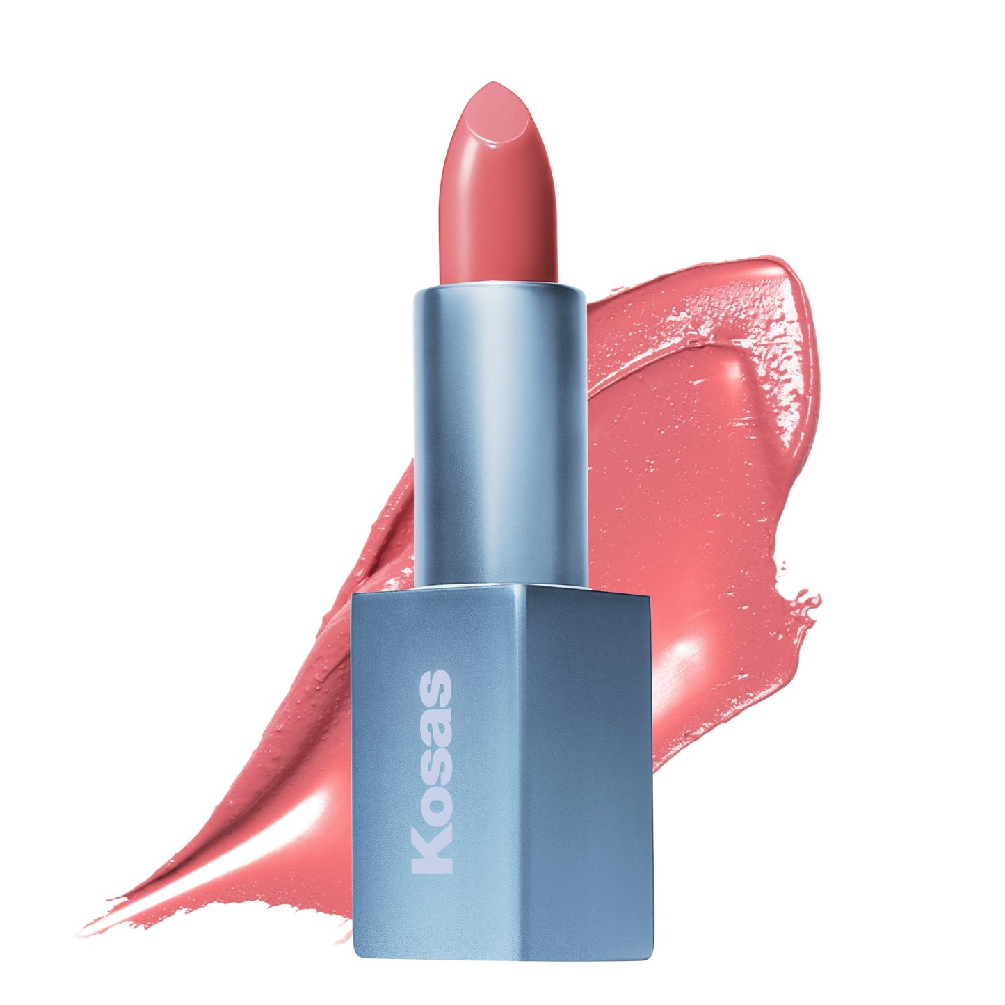 Kosas Weightless Lip Color Nourishing Satin Lipstick - High Impact Lip Color with Clean Formula - Comfy Feel & Soft Finish - Beach House