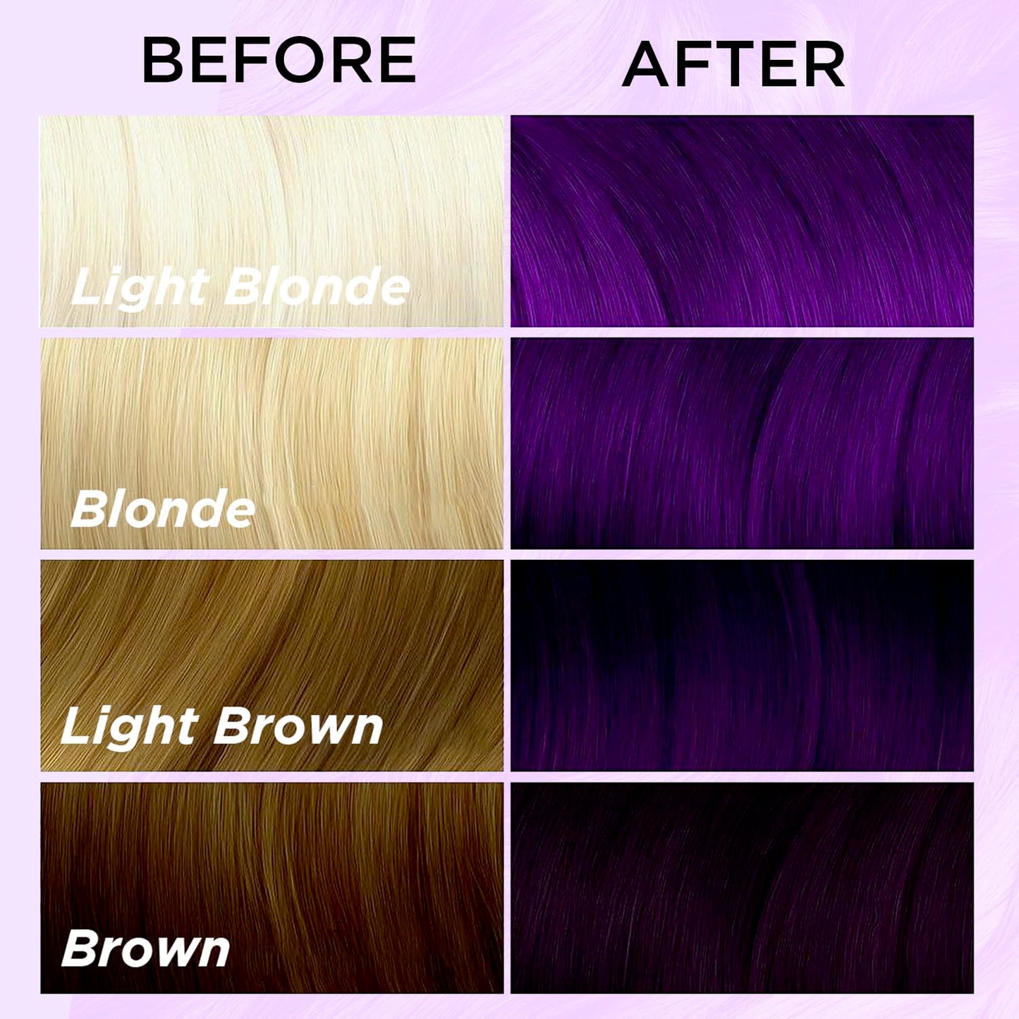 MOEHAIR VOODOO Purple Hair Paint (Aura), 8 Oz | Vegan & Cruelty-Free Purple Hair Dye | Ammonia, Sulfate & Paraben-Free | Vivid & Bright Intermixable