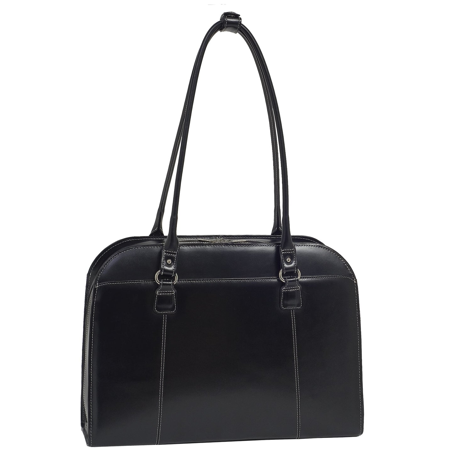 McKleinUSA W Series, Hillside, Top Grain Cowhide Leather, 14" Leather Ladies' Laptop Briefcase, Black (96525), 17"x5"x12.5"