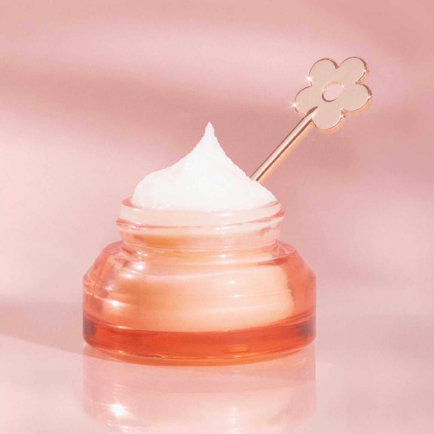 Poppy & Pout Pomegranate Peach Overnight Lip Mask - Natural Lip Care with Shea Butter & Beeswax - Cruelty Free, Recyclable Glass Jar (0.65 oz)