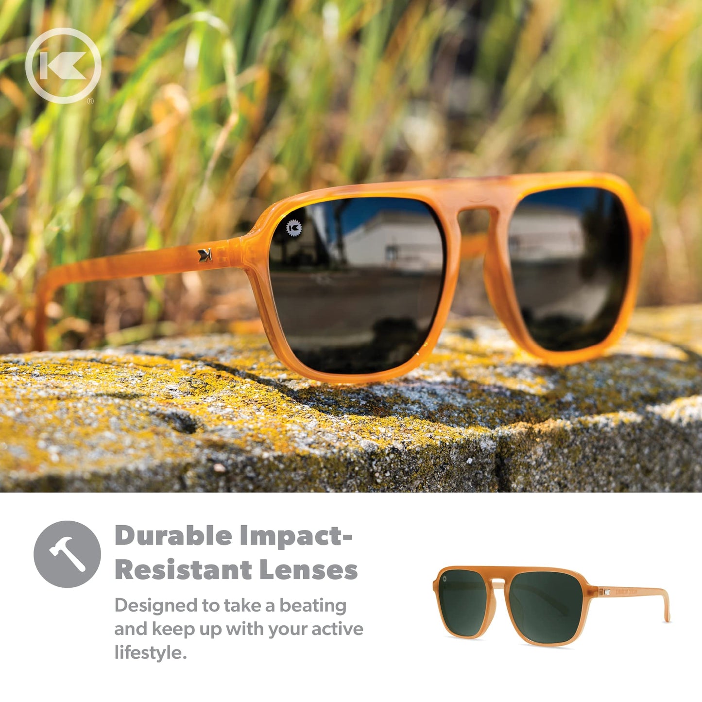 Knockaround Pacific Palisades Polarized Sunglasses For Men & Women, Full UV400 Protection (Pierside)