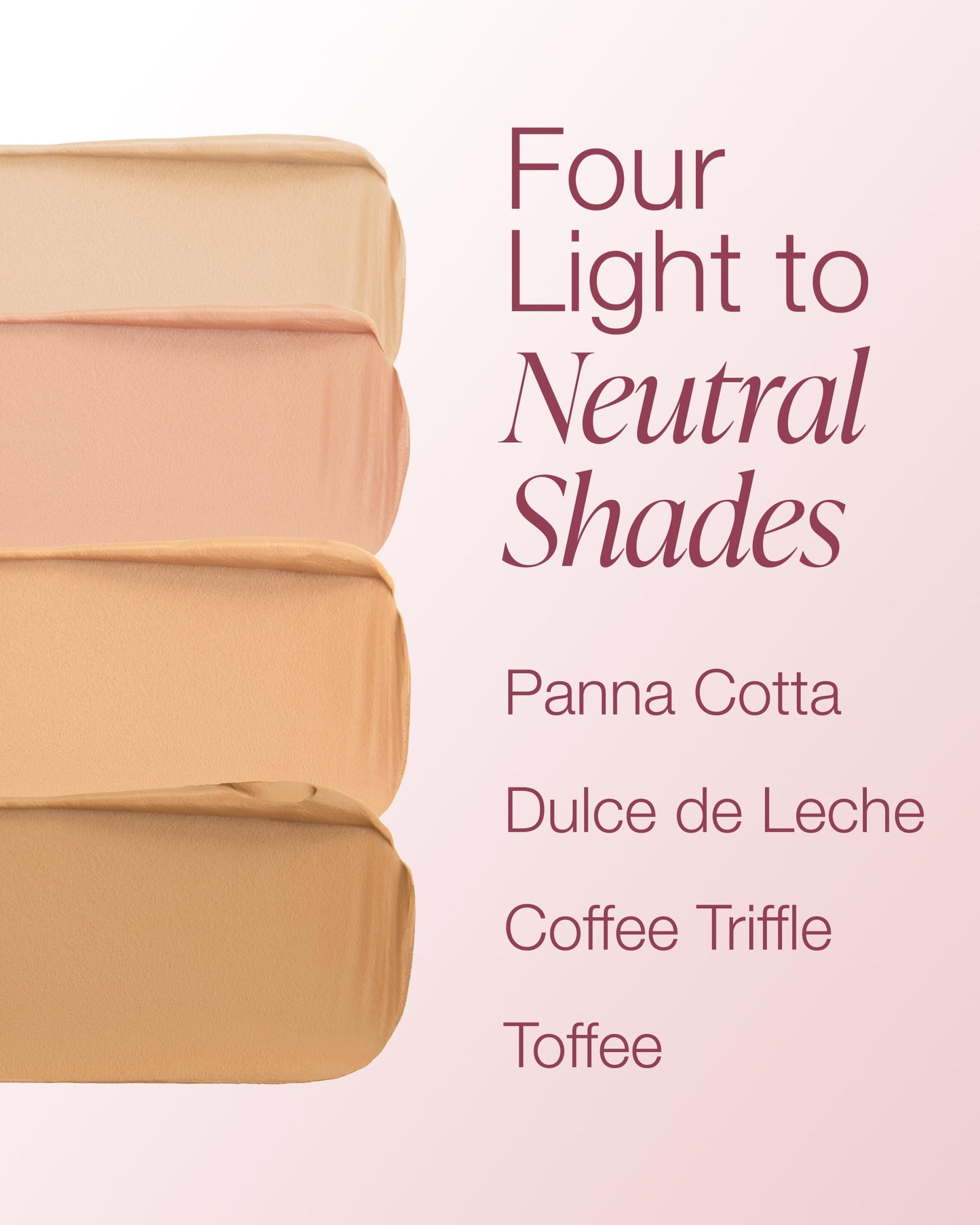 Mineral Fusion Makeup Cream Concealer Eye Palette Quad - 4 Light to Neutral Shades - Indulgence - Blemish Concealer & Under Eye Brightener -