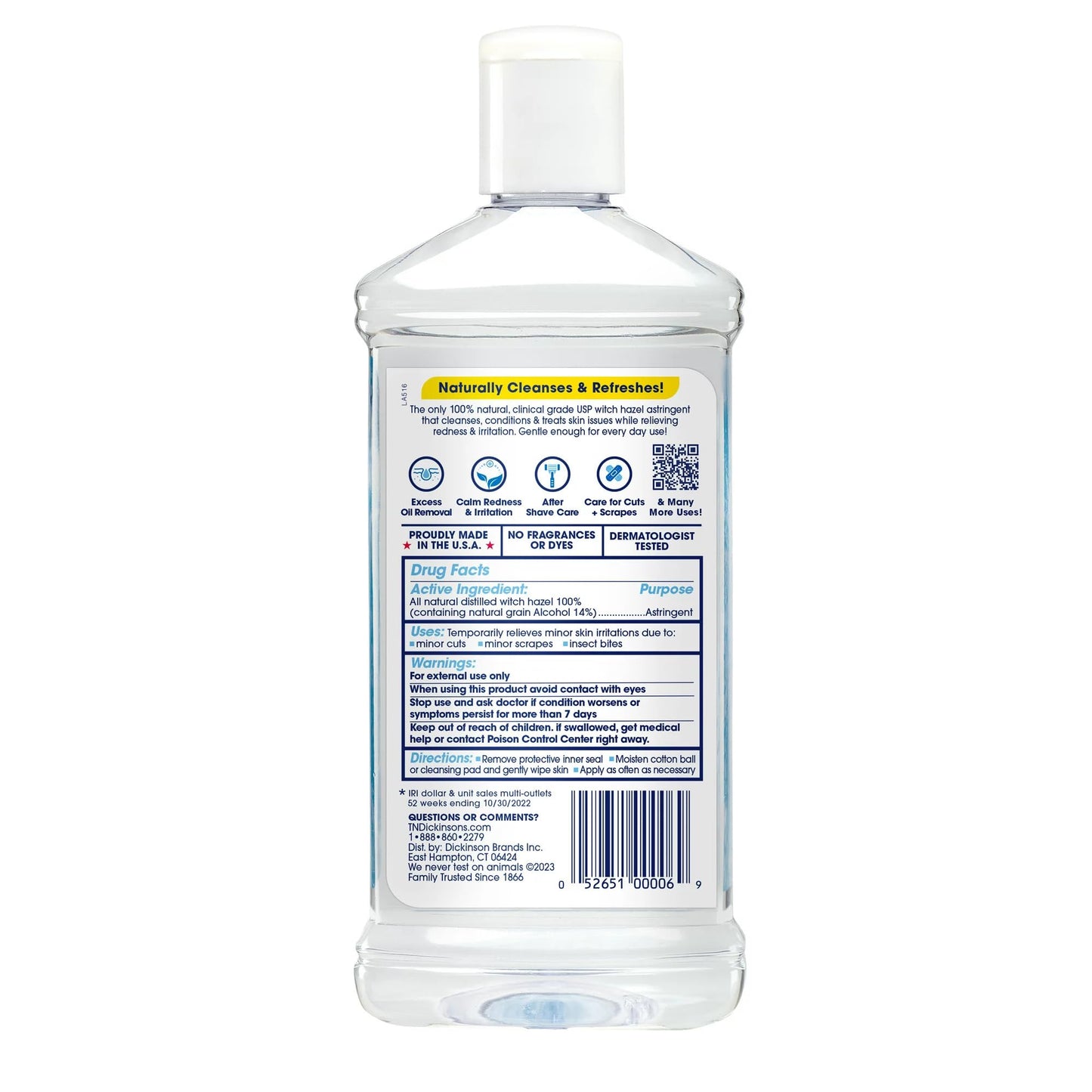 Dickinson's Witch Hazel Astringent, 16 Ounce