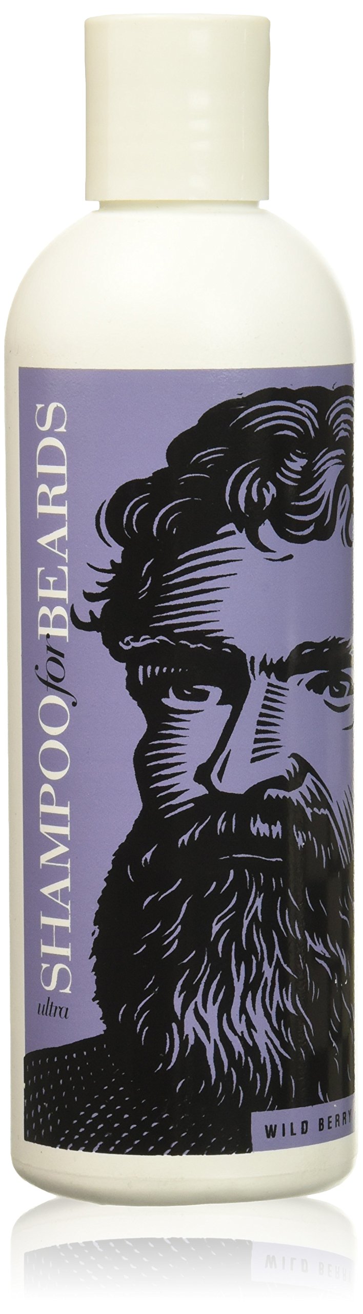Ultra-Grooming Beard Shampoo & Wash by Beardsley & Company Beard Care Products (Wild Berry, 8 oz)