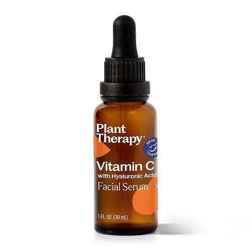 Plant Therapy Vitamin C Face Serum & Hyaluronic Acid, Anti-Aging Serum with Ferulic Acid, Vitamin E, Serum for Fine Lines & Wrinkles, 1 oz Beauty & Personal Care Plant Therapy
