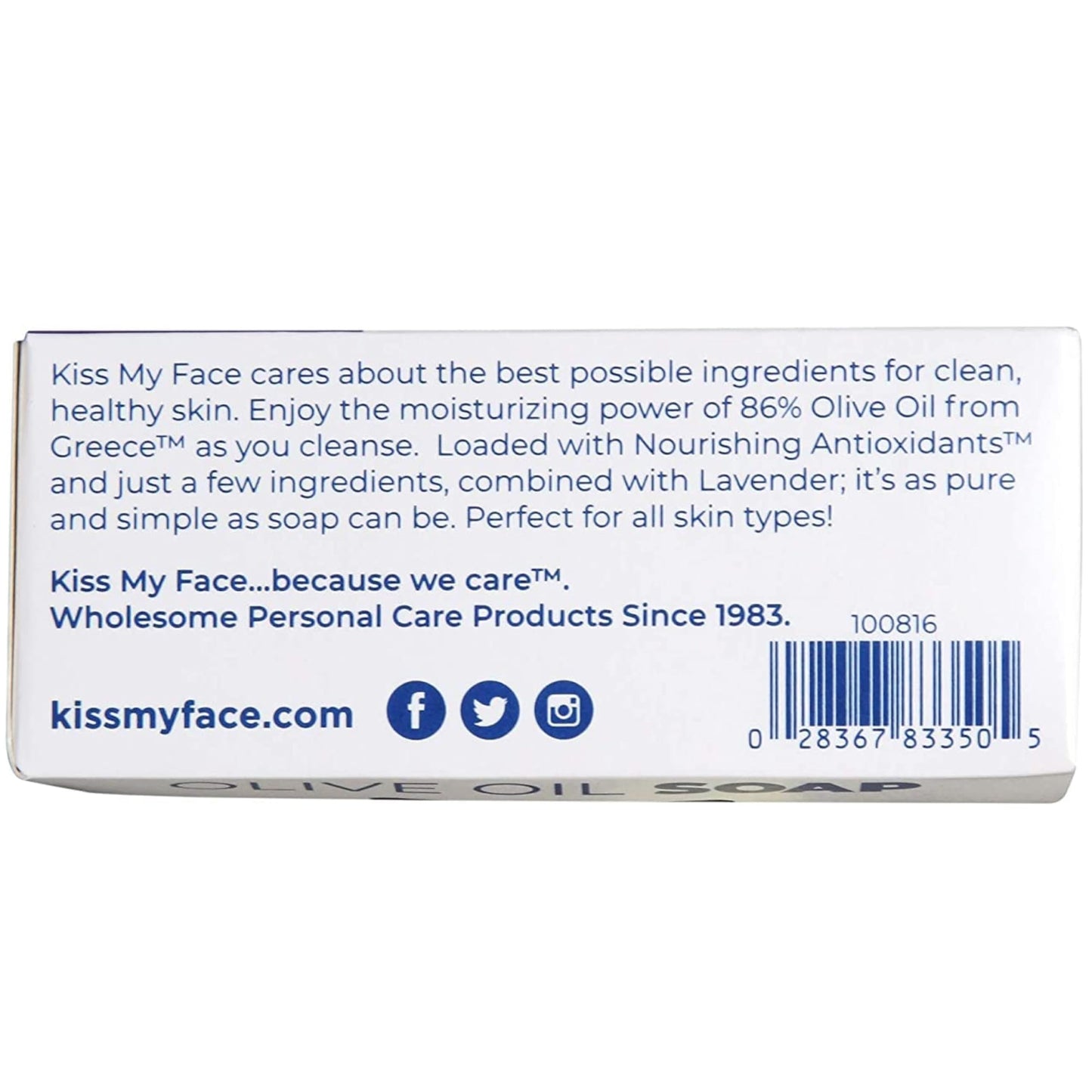 Kiss My Face Olive Oil & Lavender Bar Soap 8 oz (Pack of 5) Beauty & Personal Care Kiss My Face