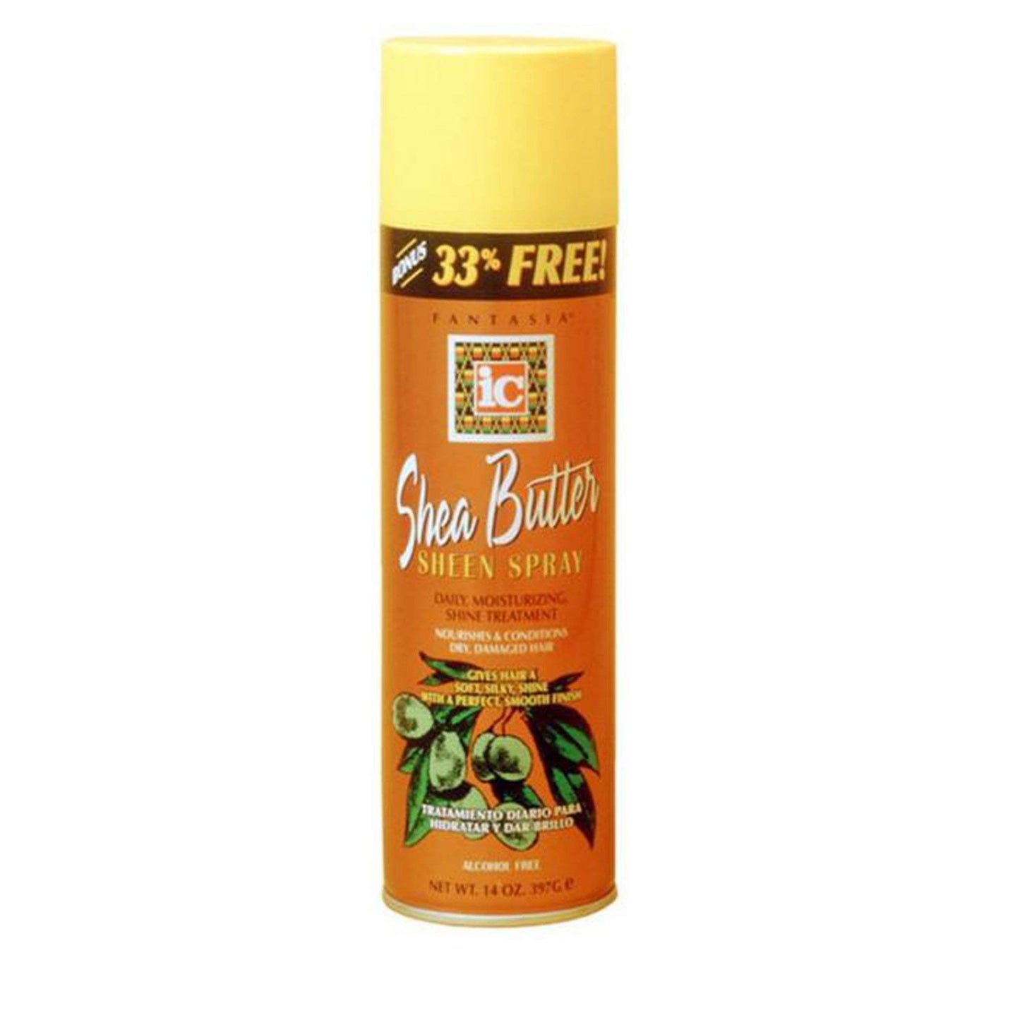 Fantasia Shea Butter Sheen Spray Bonus Size 14 Ounce, 0011313021705