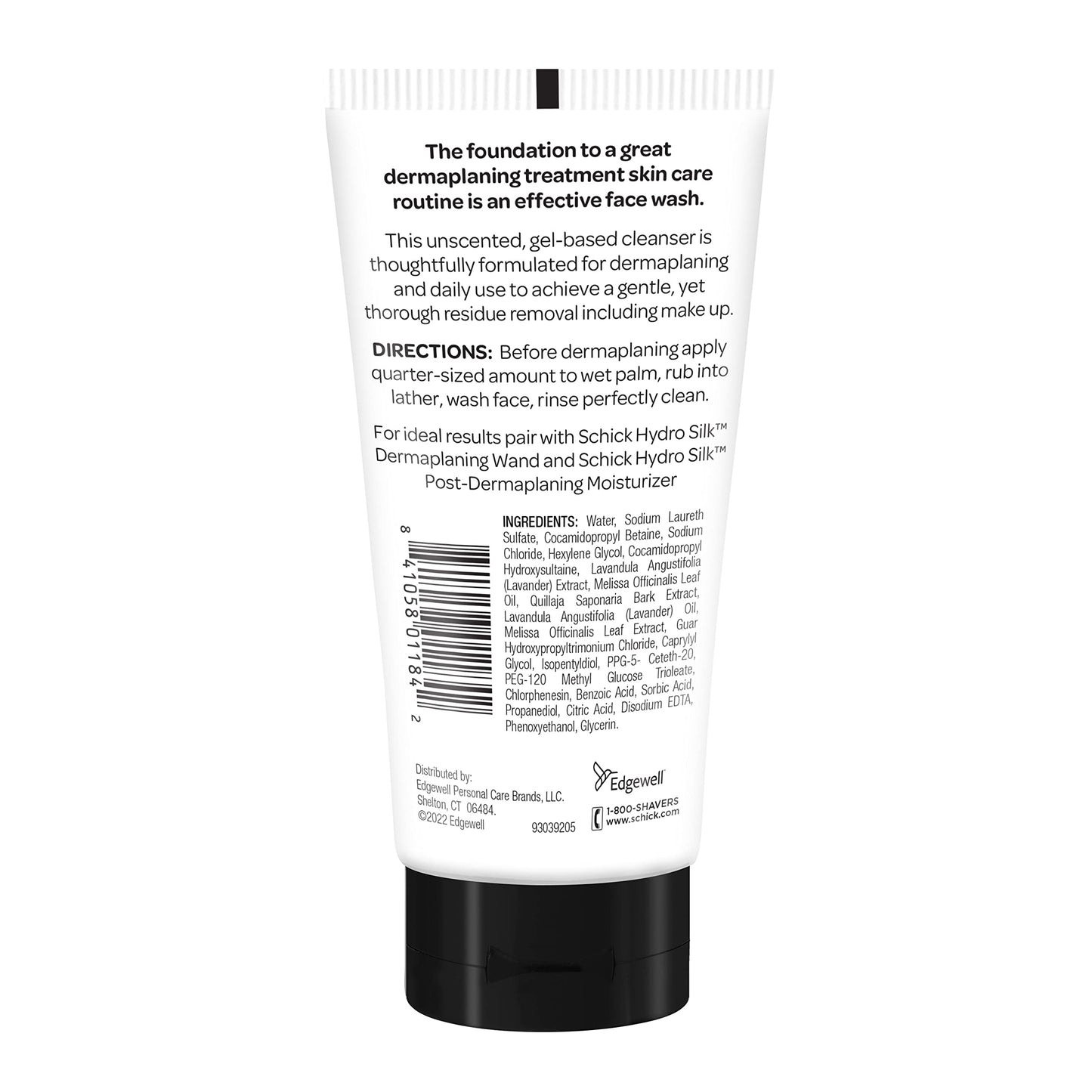 Schick Hydro Silk Pre-Dermaplaning Cleanser for Women, 5oz | Dermaplane Face Wash for Women, Gentle Facial Cleanser, 5oz
