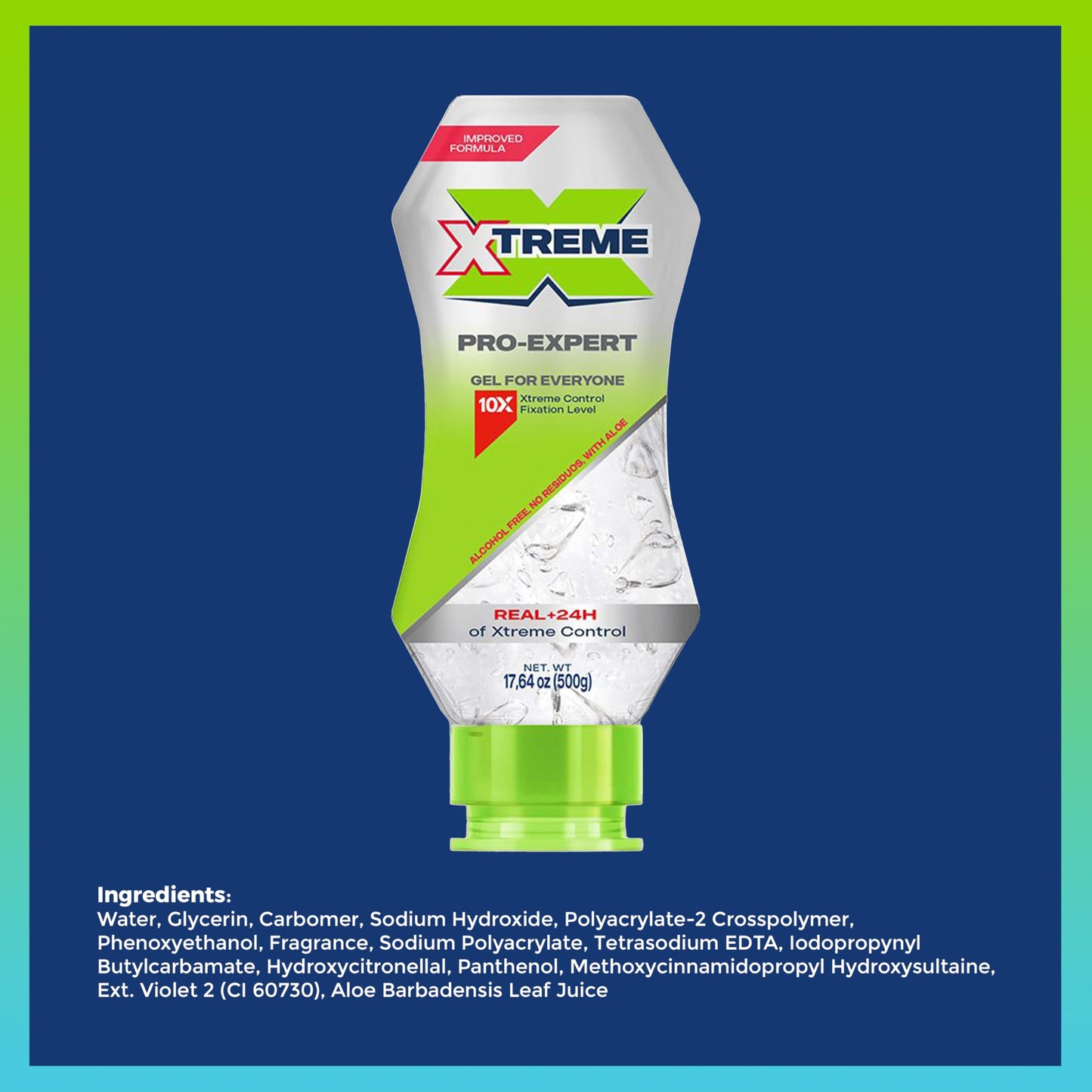Xtreme Pro-Expert Clear Styling Hair Gel, 17.63 Oz, Pack of 3