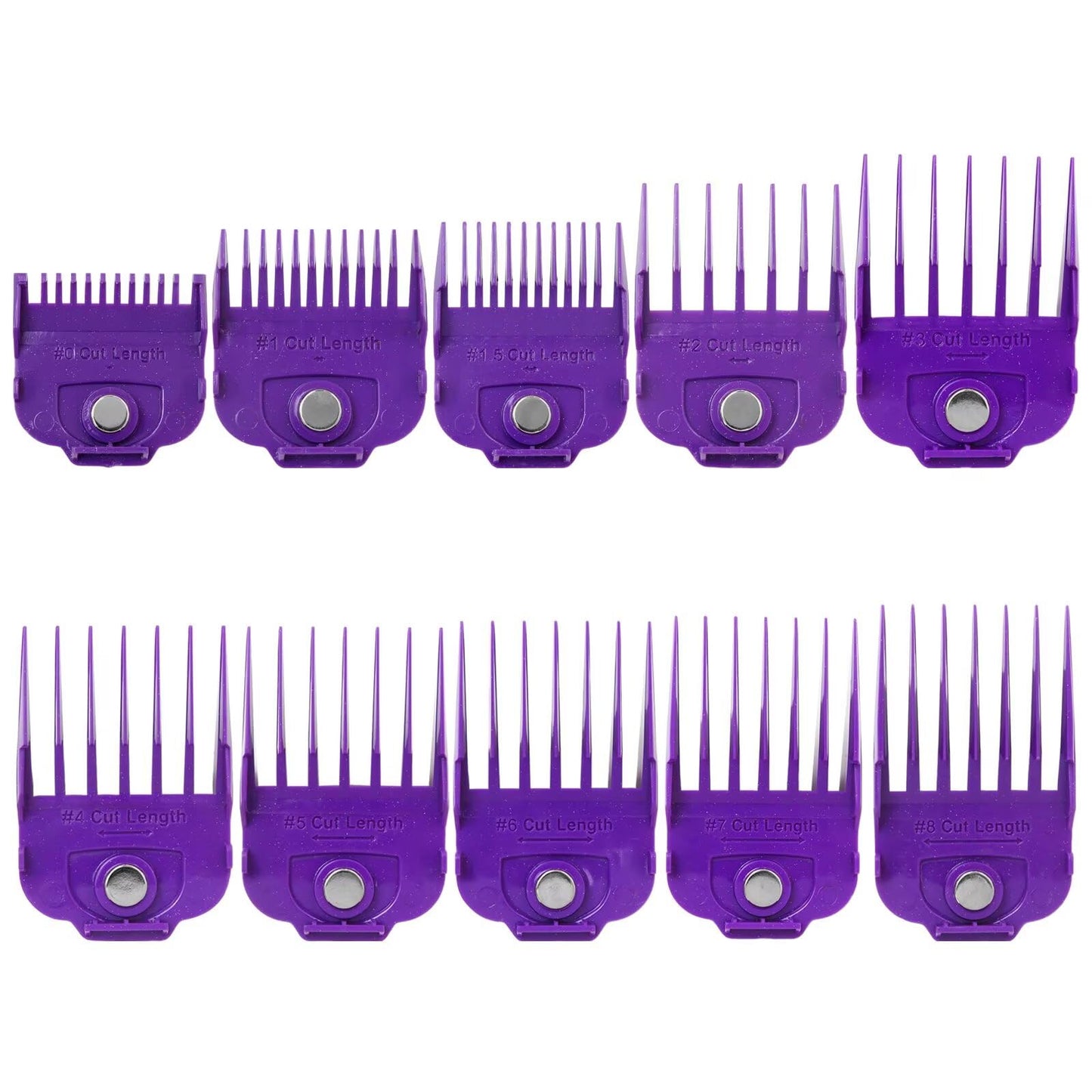New 10-Pack 1/16" to 1" Magnetic Clipper Guards Guide Combs for Andis Fade/Master/Envy/bgrc/ultra edge pro clip clipper Beauty and Personal Care Gxcdizx