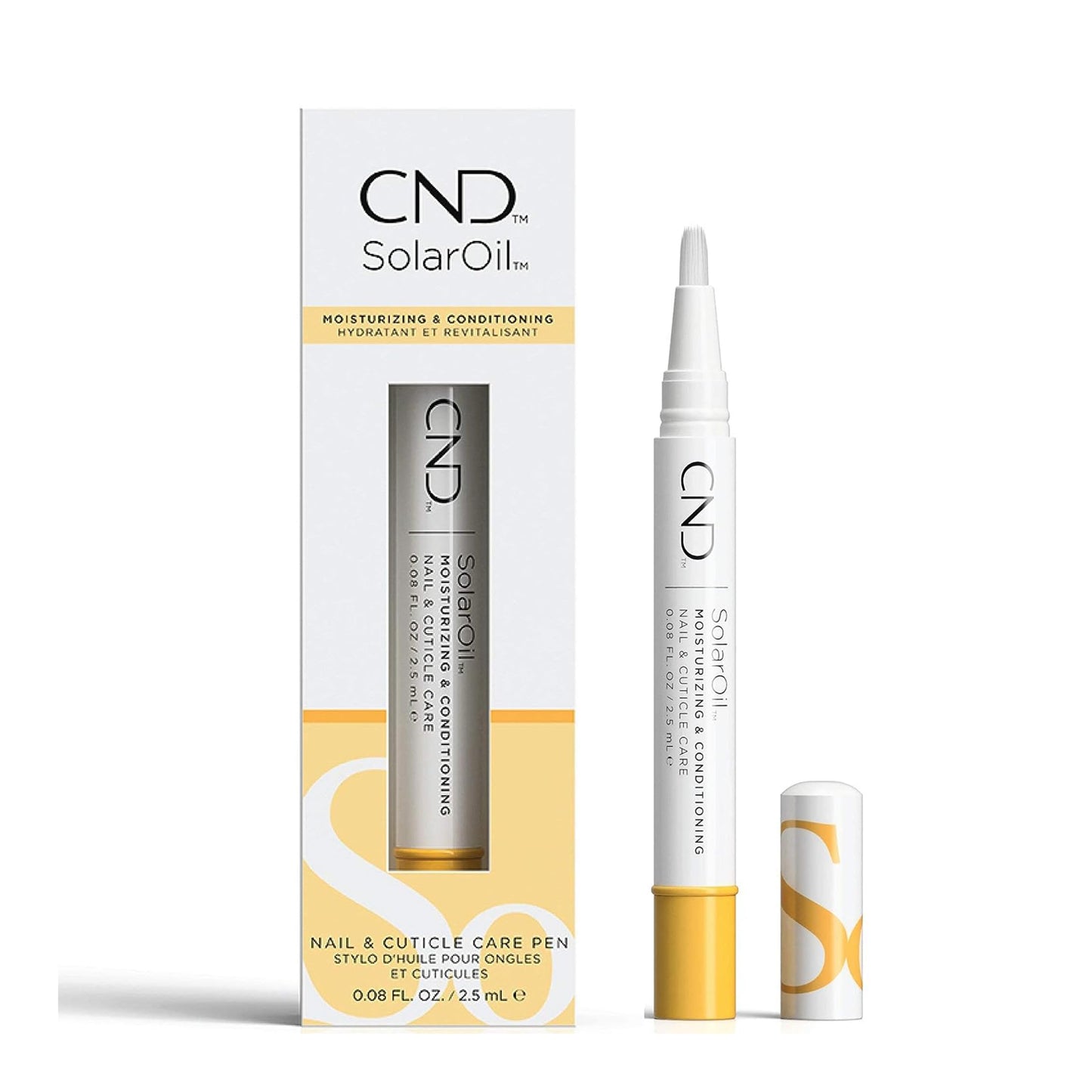 CND SolarOil Essential Care Pen, Moisturizes and Conditions Nails, Natural Blend Of Jojoba, Vitamin E, Rice Bran and Sweet Almond Oils, Pack Of 1