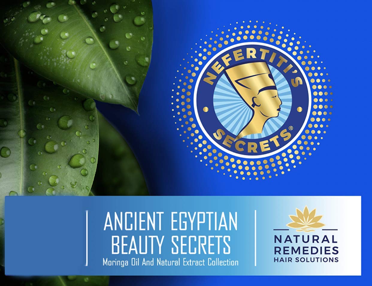 Nefertiti's Secrets Moringa Oil Organic Hair Growth - Wild Pure Rosemary Hair Oil for Nourishment, Rejuvenate & Moisturize - Curly Secret Hair