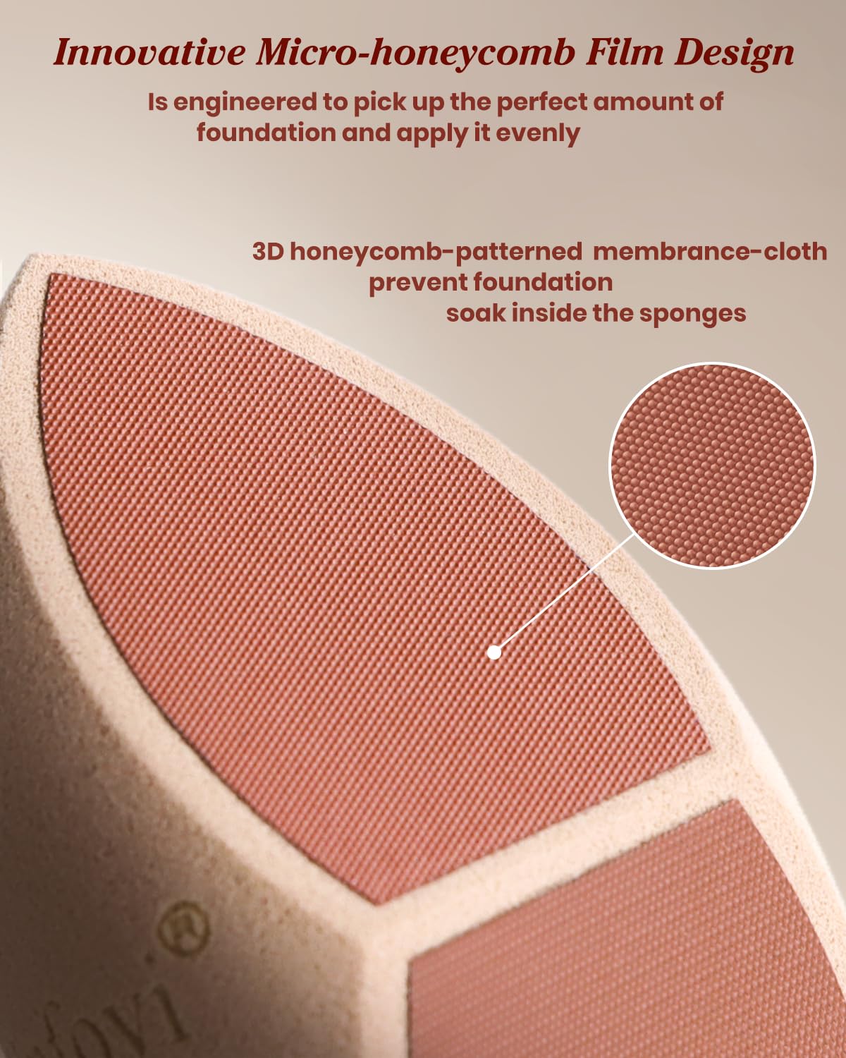 Unfovi Makeup Sponge Set (4 Shapes 7 pcs) - Latex-Free Blending Sponge for Liquid, Cream & Powder, Soft Reusable Beauty Sponge for Wet/Dry Foundation Beauty and Personal Care Unfovi